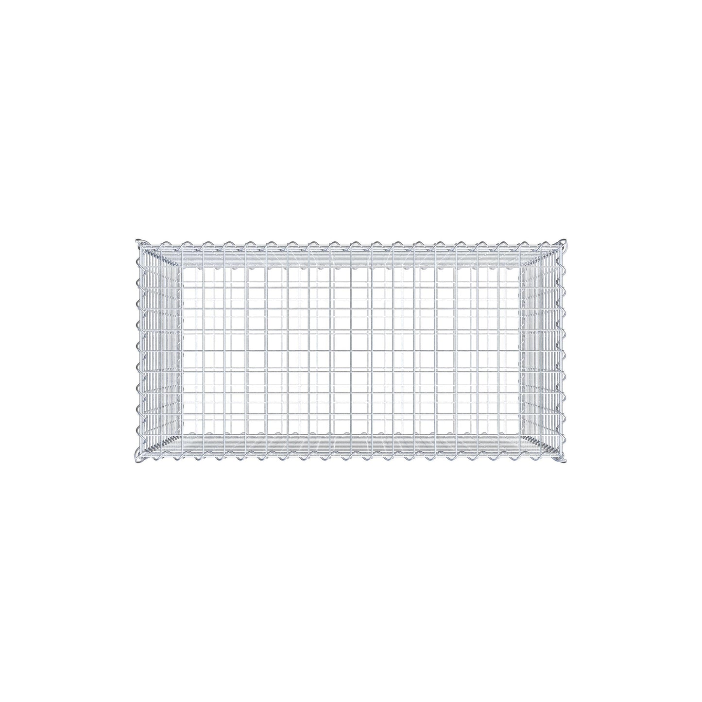 Gabion 100 cm x 70 cm x 50 cm (L x H x D), maskestørrelse 5 cm x 5 cm, spiral