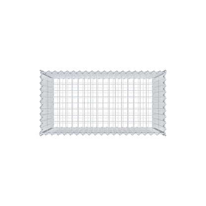 Gabion 100 cm x 70 cm x 50 cm (L x H x D), maskestørrelse 5 cm x 5 cm, spiral