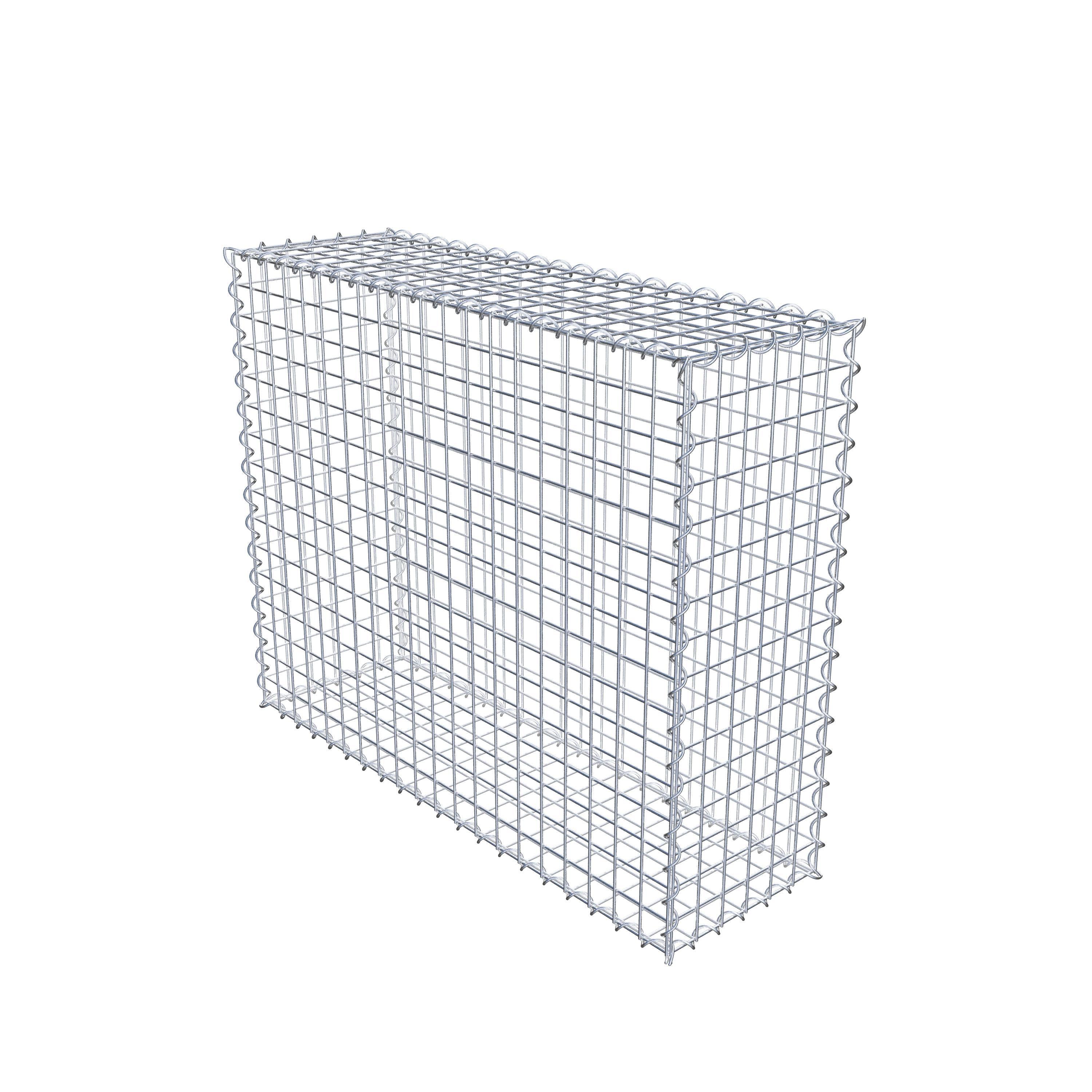 Gabion 100 cm x 80 cm x 30 cm (L x H x D), mesh size 5 cm x 5 cm, spiral