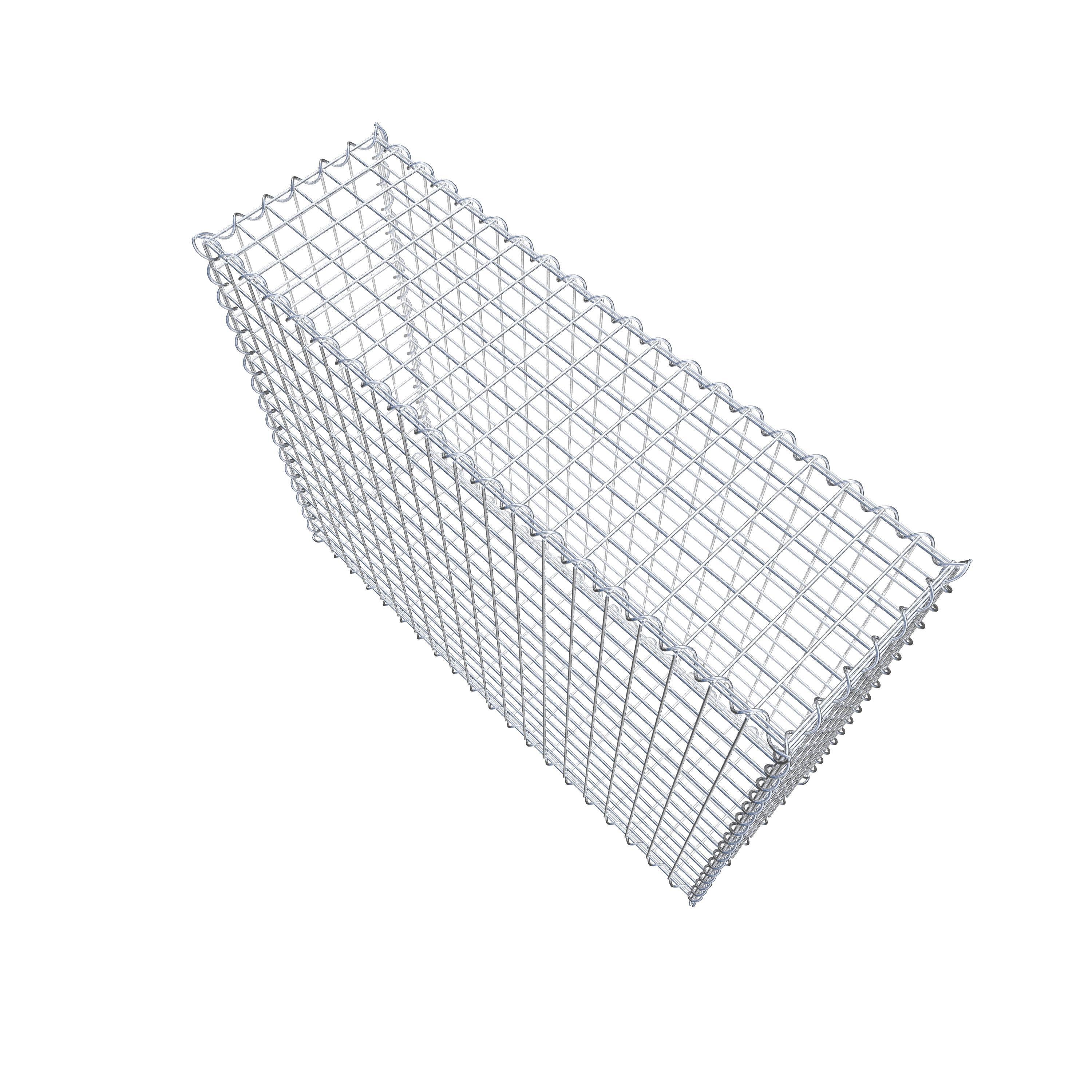 Gabion 100 cm x 80 cm x 30 cm (L x H x D), mesh size 5 cm x 5 cm, spiral