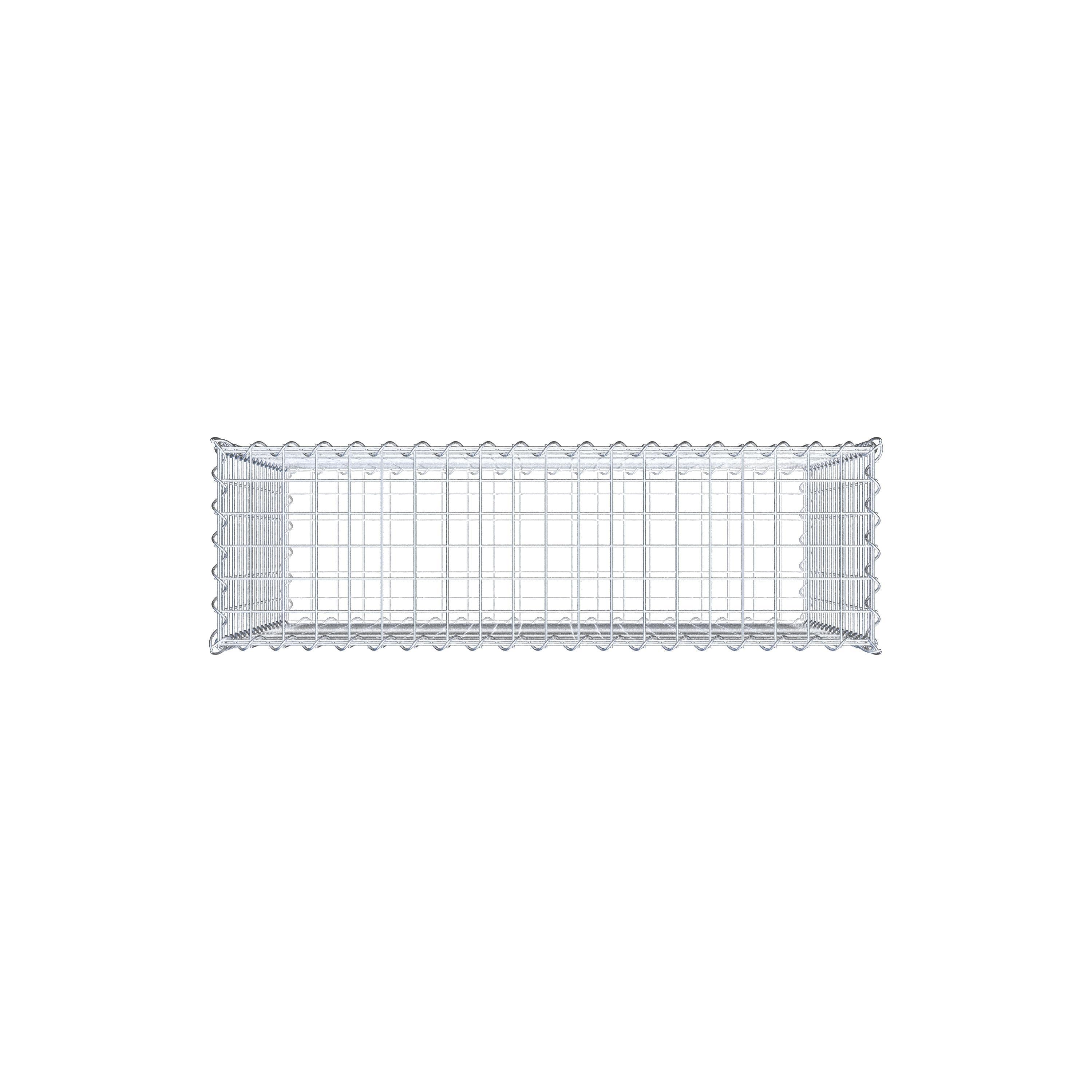 Gabion 100 cm x 80 cm x 30 cm (L x H x P), mailles 5 cm x 5 cm, spirale