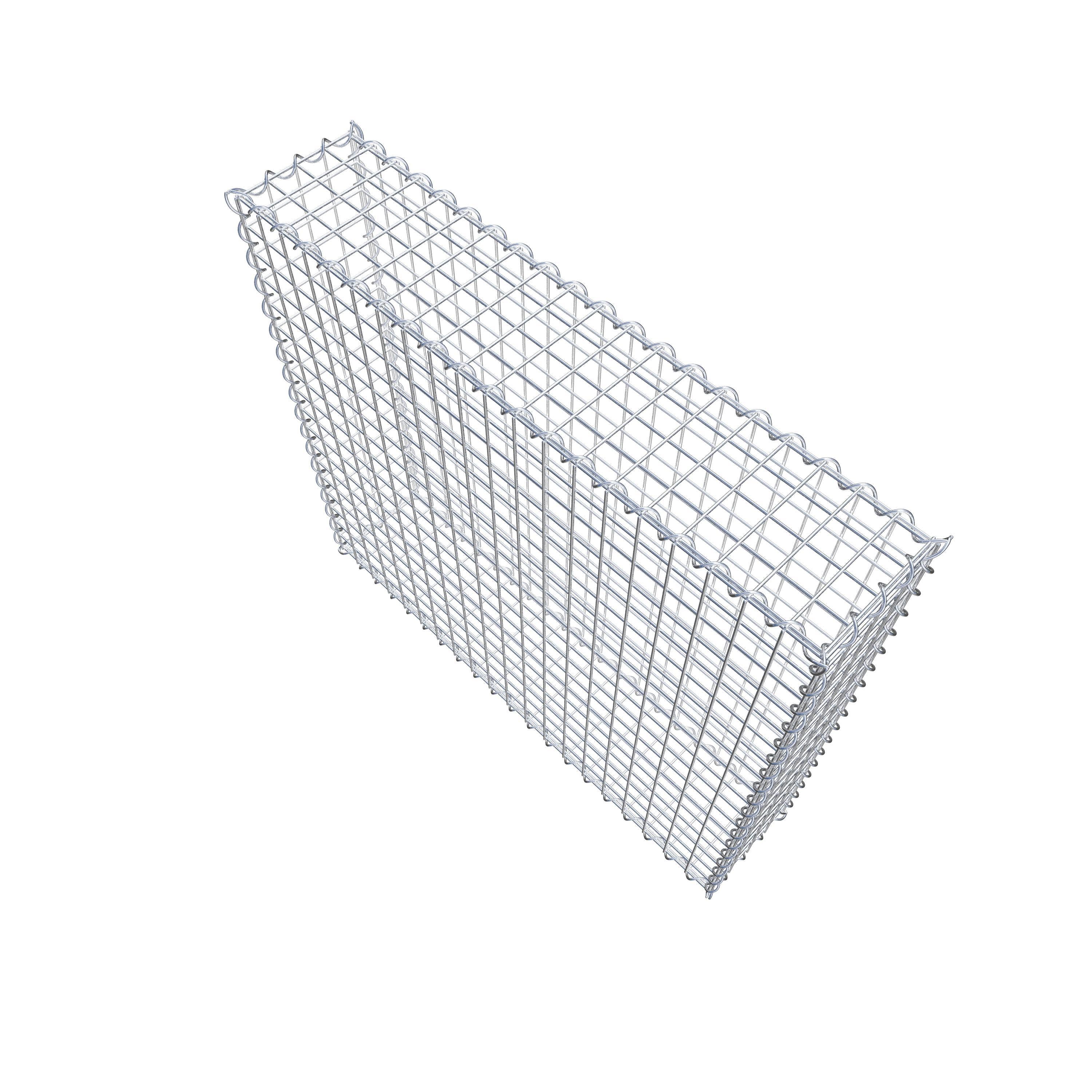 Gabion 100 cm x 90 cm x 20 cm (L x H x D), maskstorlek 5 cm x 5 cm, spiral