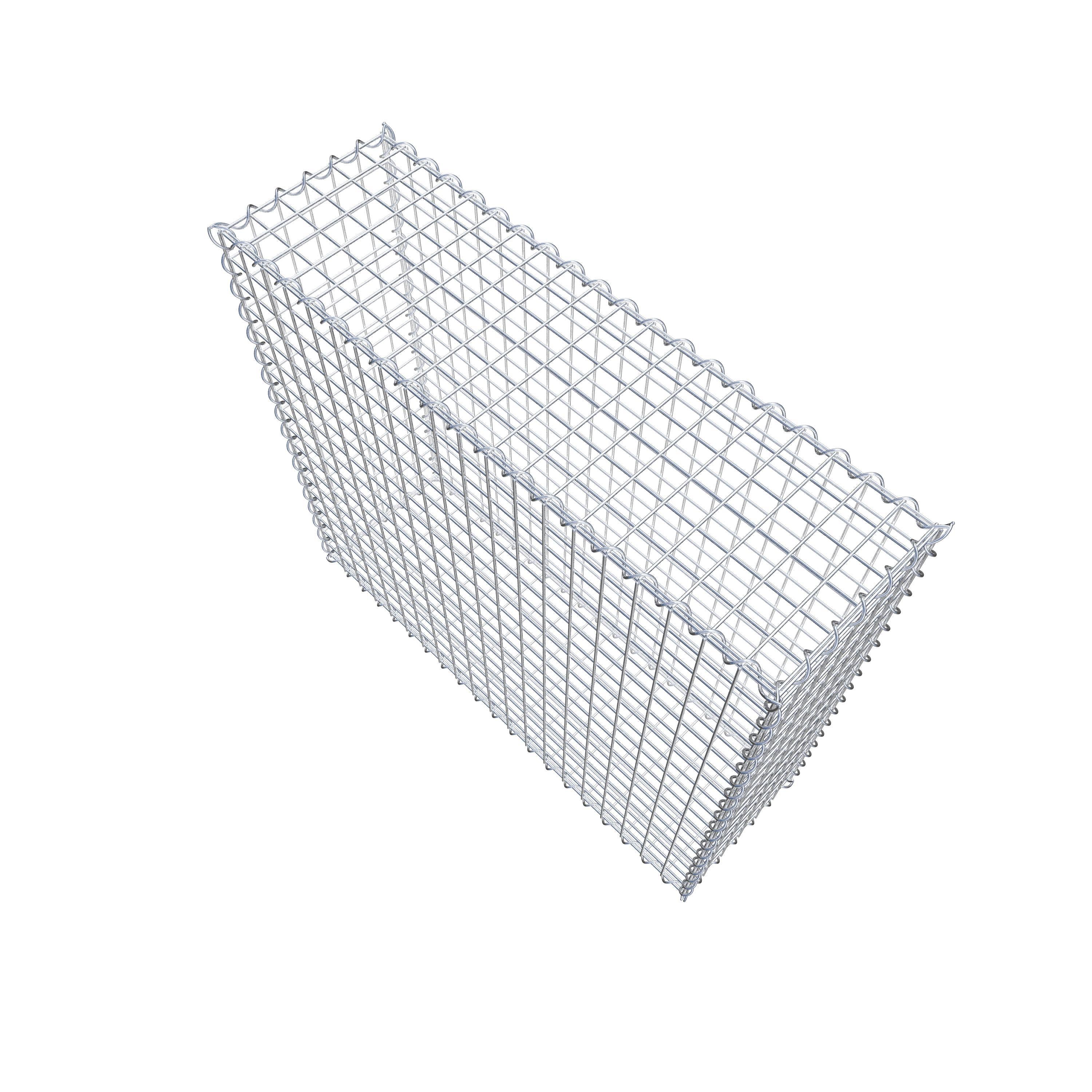 Gabion 100 cm x 90 cm x 30 cm (L x H x D), maskestørrelse 5 cm x 5 cm, spiral