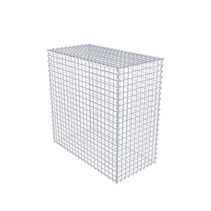 Gabião 100 cm x 100 cm x 50 cm (C x A x P), malhagem 5 cm x 5 cm, espiral