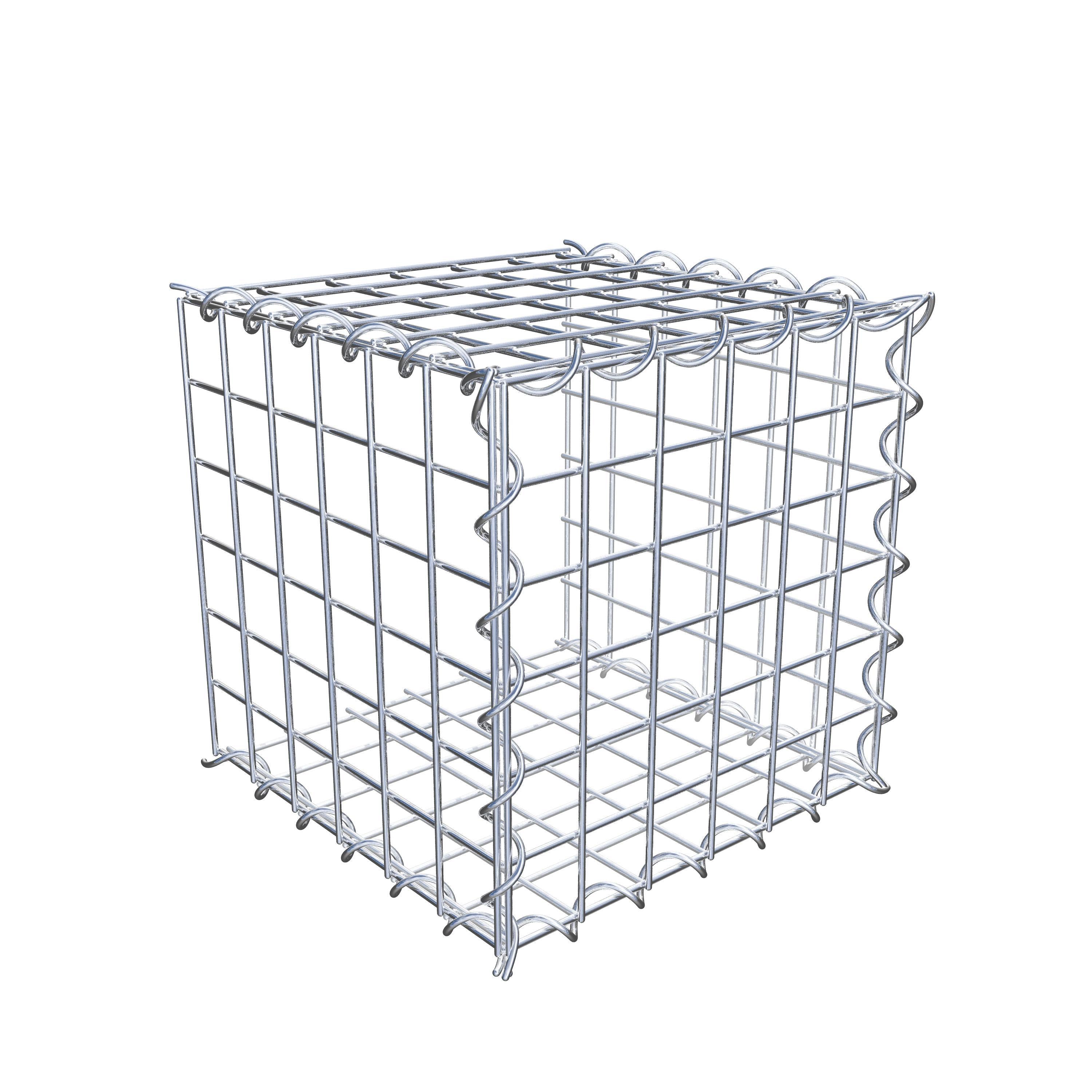 Gabion rapporté type 2 30 cm x 30 cm x 30 cm (L x H x P), mailles 5 cm x 5 cm, spirale