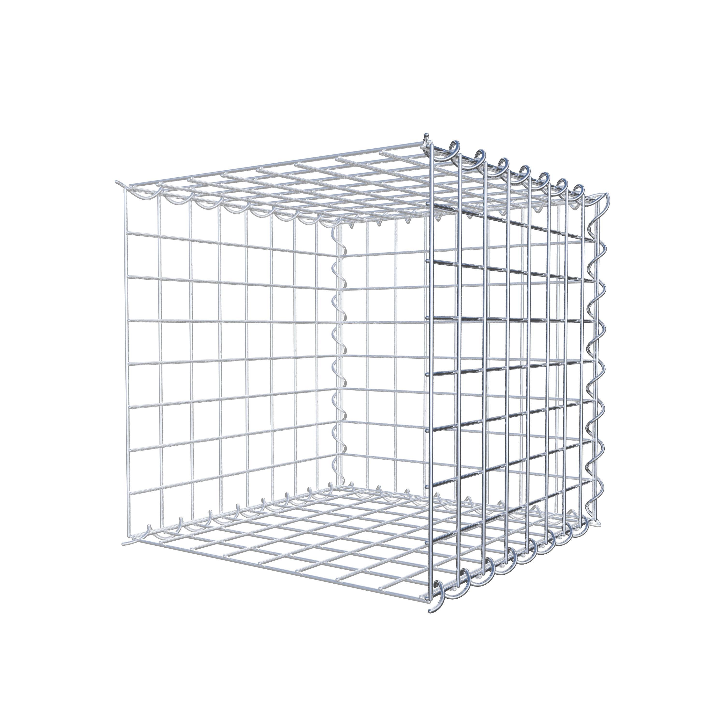 Add-on schanskorf type 2 40 cm x 40 cm x 40 cm (L x H x D), maaswijdte 5 cm x 5 cm, spiraalvormig