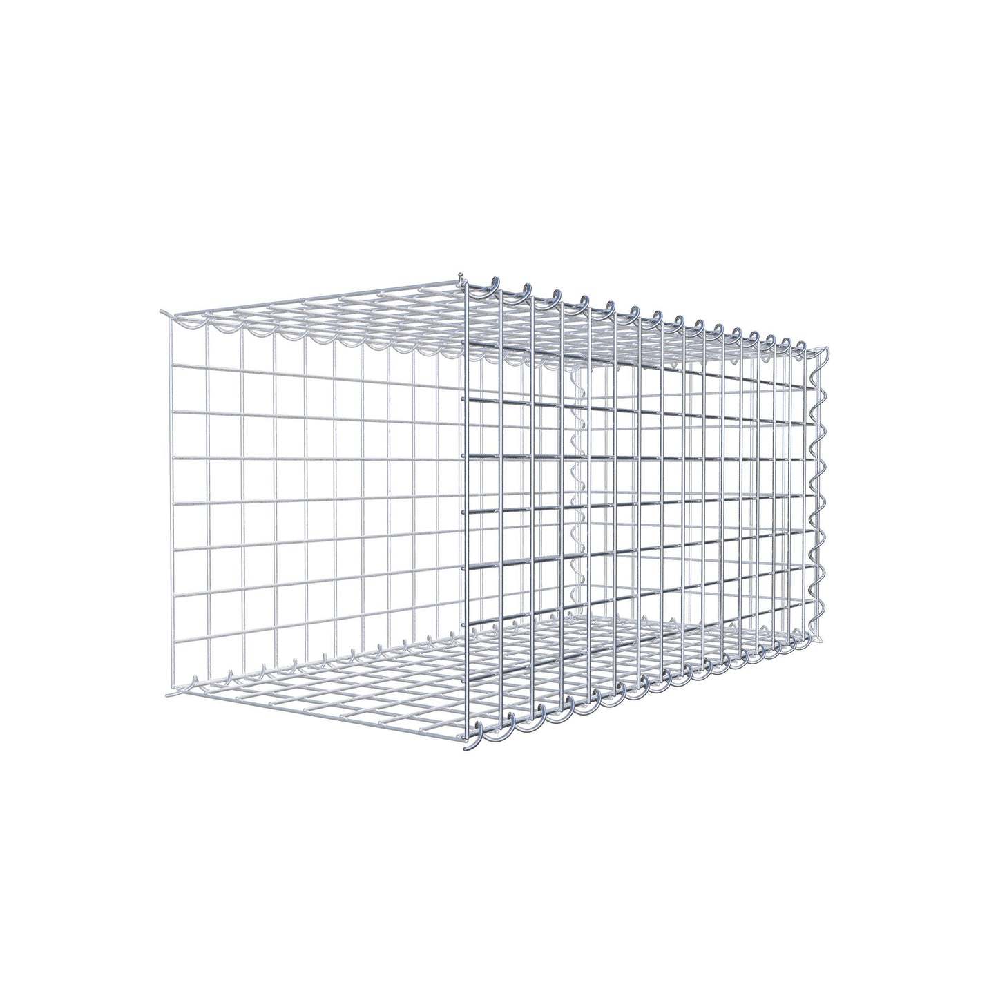 Opvokset gabion type 2 80 cm x 40 cm x 40 cm (L x H x D), maskestørrelse 5 cm x 5 cm, spiral