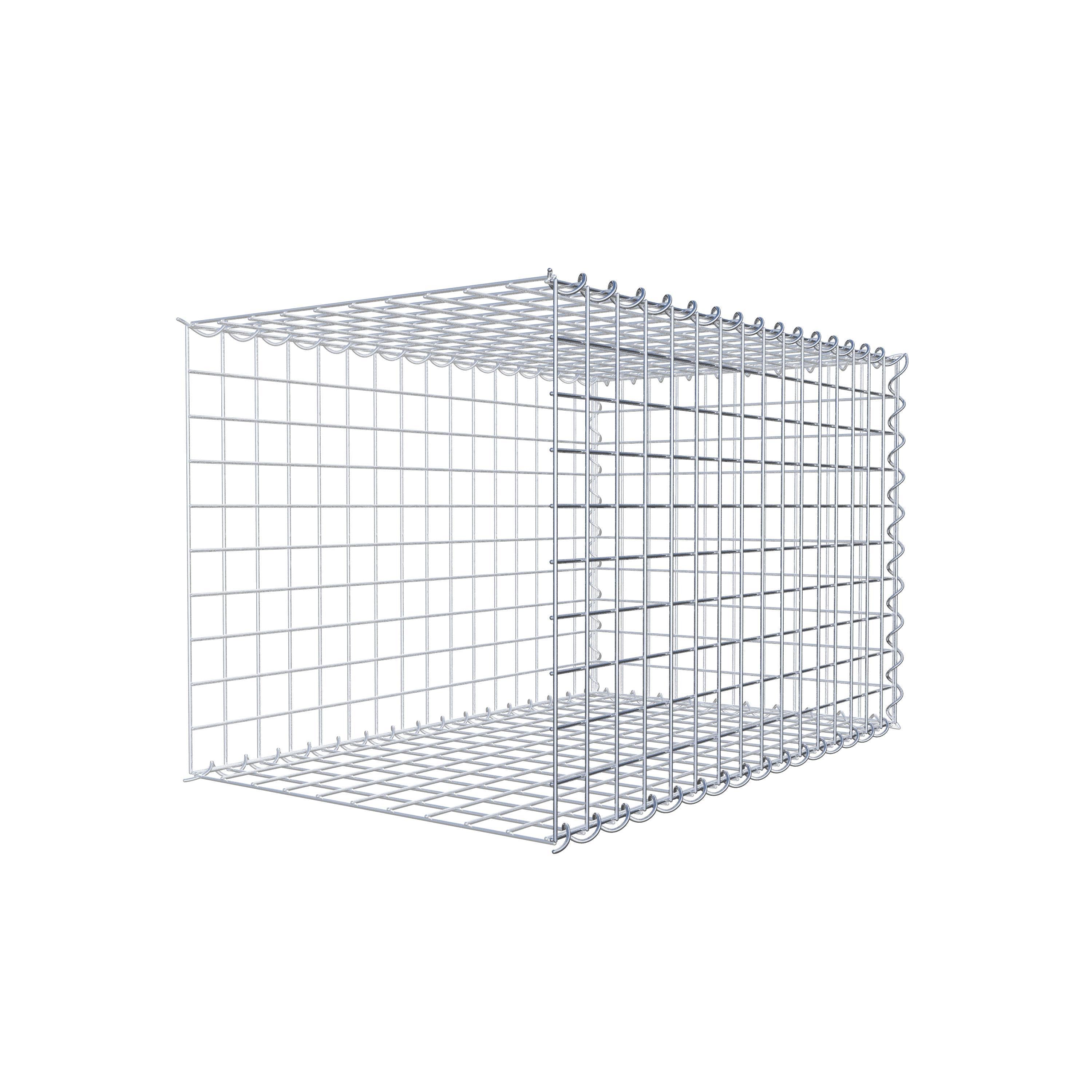 Gabion rapporté type 2 80 cm x 50 cm x 50 cm (L x H x P), mailles 5 cm x 5 cm, spirale