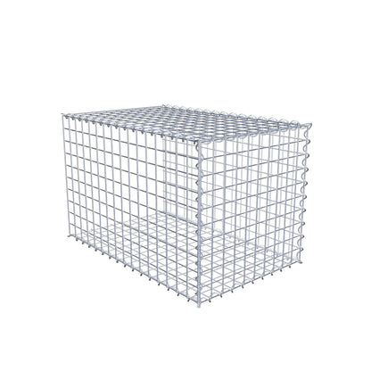 Opvokset gabion type 2 80 cm x 50 cm x 50 cm (L x H x D), maskestørrelse 5 cm x 5 cm, spiral