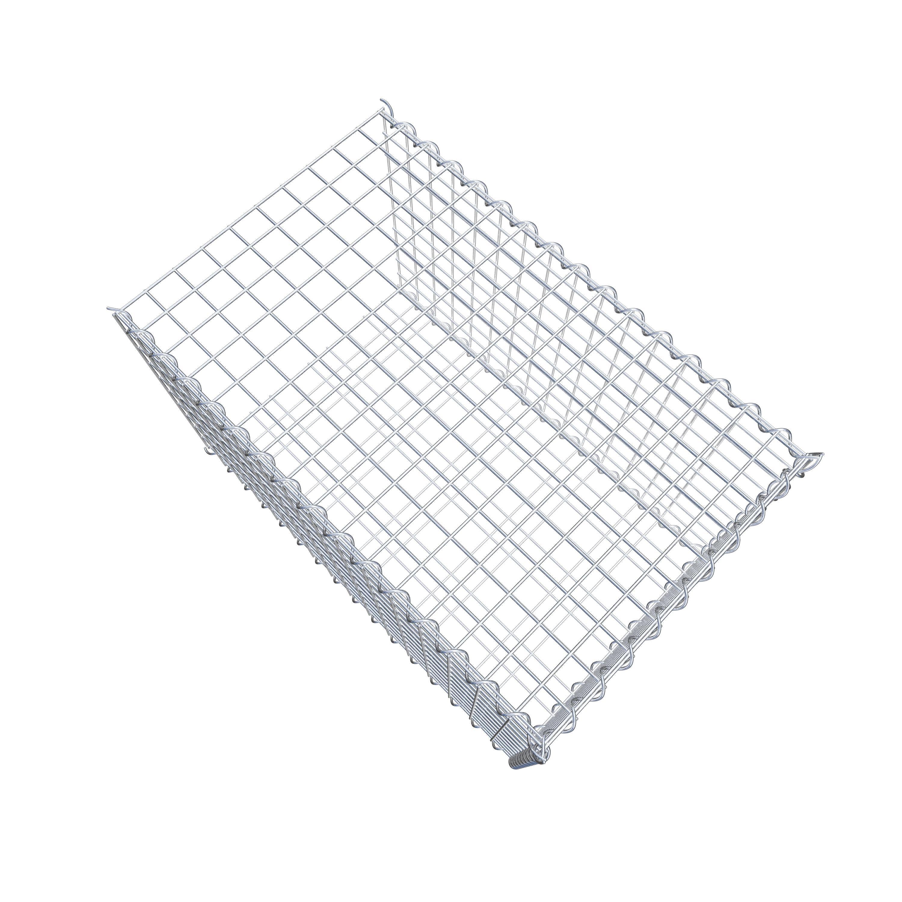 Gabion rapporté type 2 80 cm x 50 cm x 50 cm (L x H x P), mailles 5 cm x 5 cm, spirale