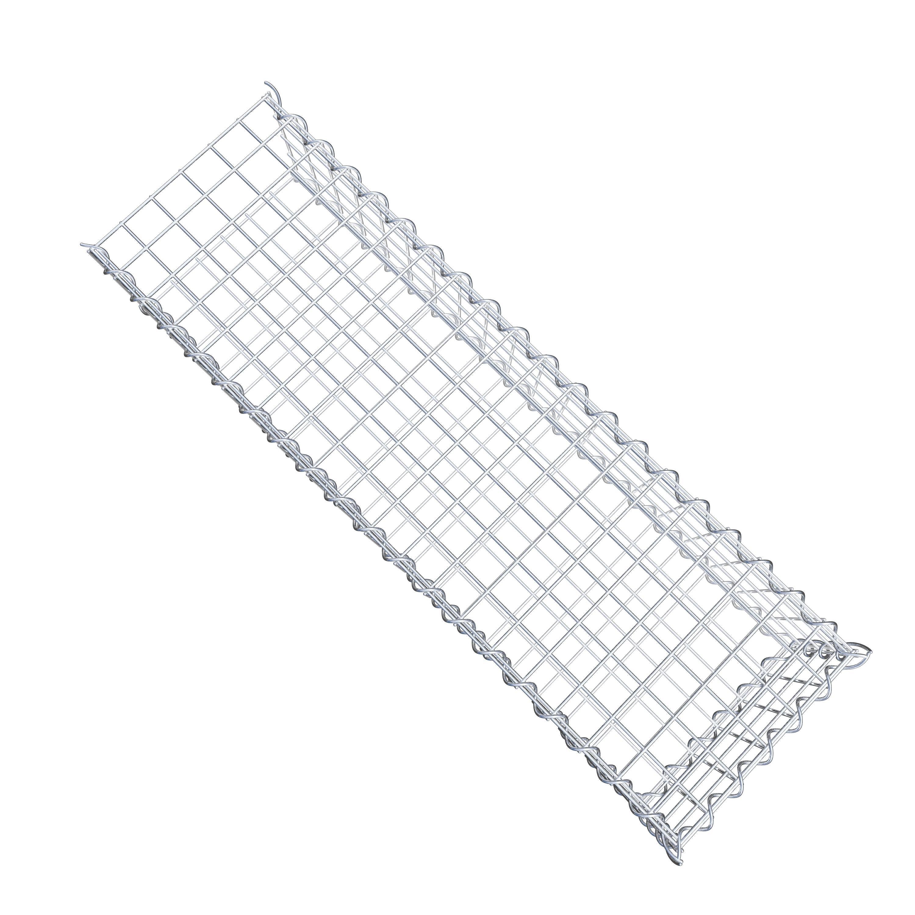 Extra gabion typ 2 100 cm x 20 cm x 30 cm (L x H x D), maskstorlek 5 cm x 5 cm, spiral