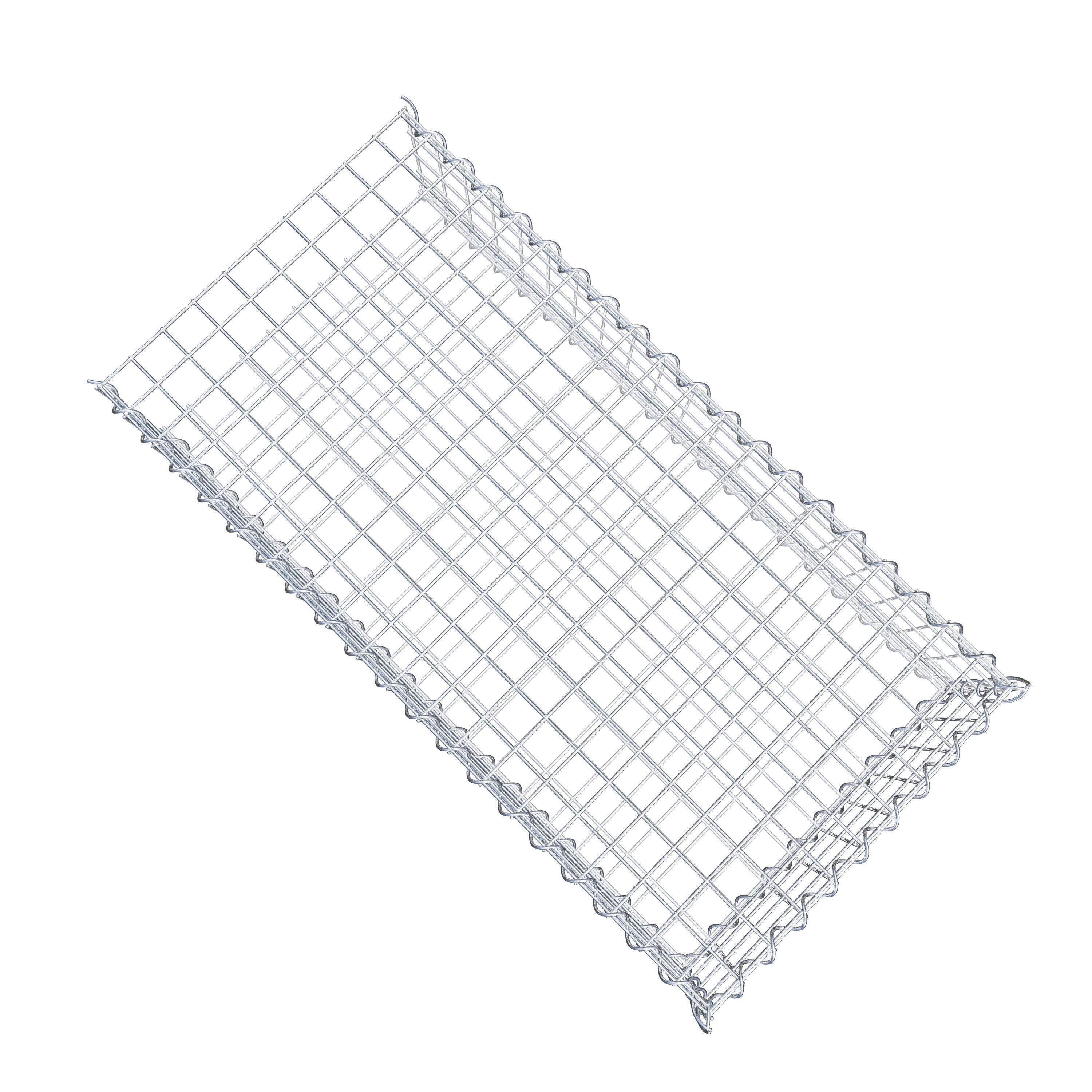 Extra gabion typ 2 100 cm x 20 cm x 50 cm (L x H x D), maskstorlek 5 cm x 5 cm, spiral