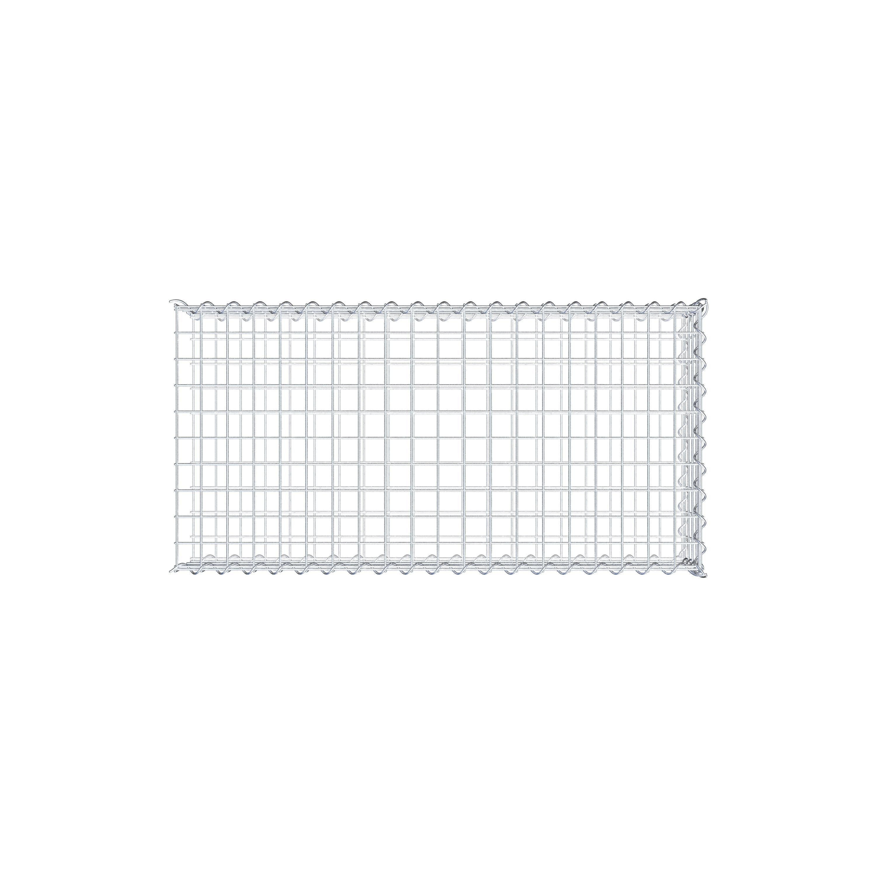 Extra gabion typ 2 100 cm x 20 cm x 50 cm (L x H x D), maskstorlek 5 cm x 5 cm, spiral