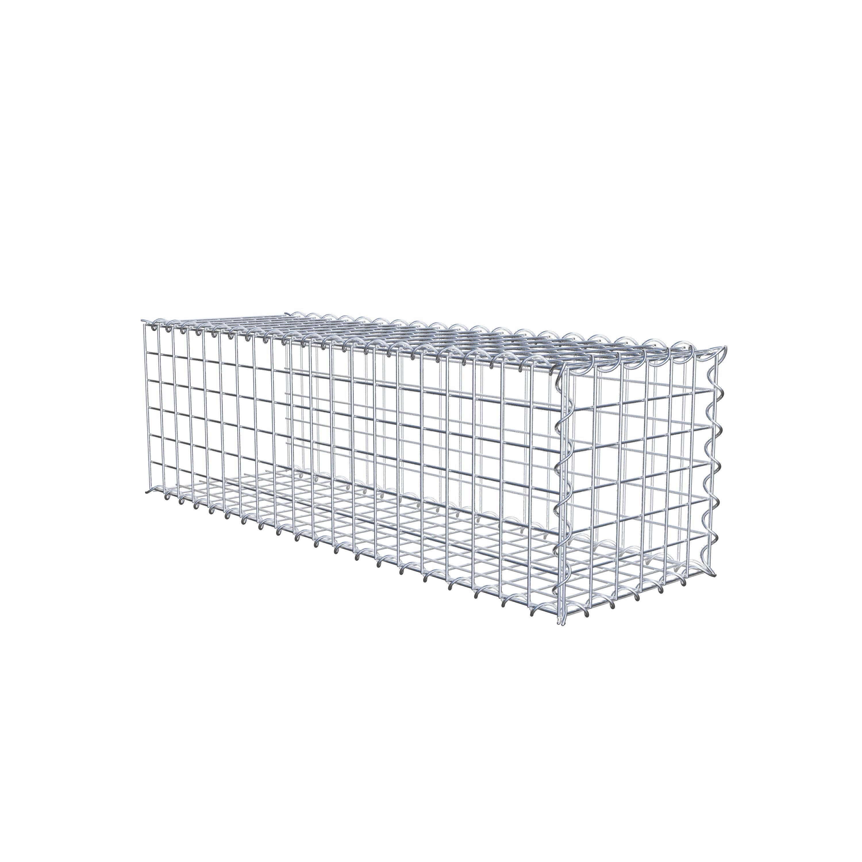 Extra gabion typ 2 100 cm x 30 cm x 30 cm (L x H x D), maskstorlek 5 cm x 5 cm, spiral