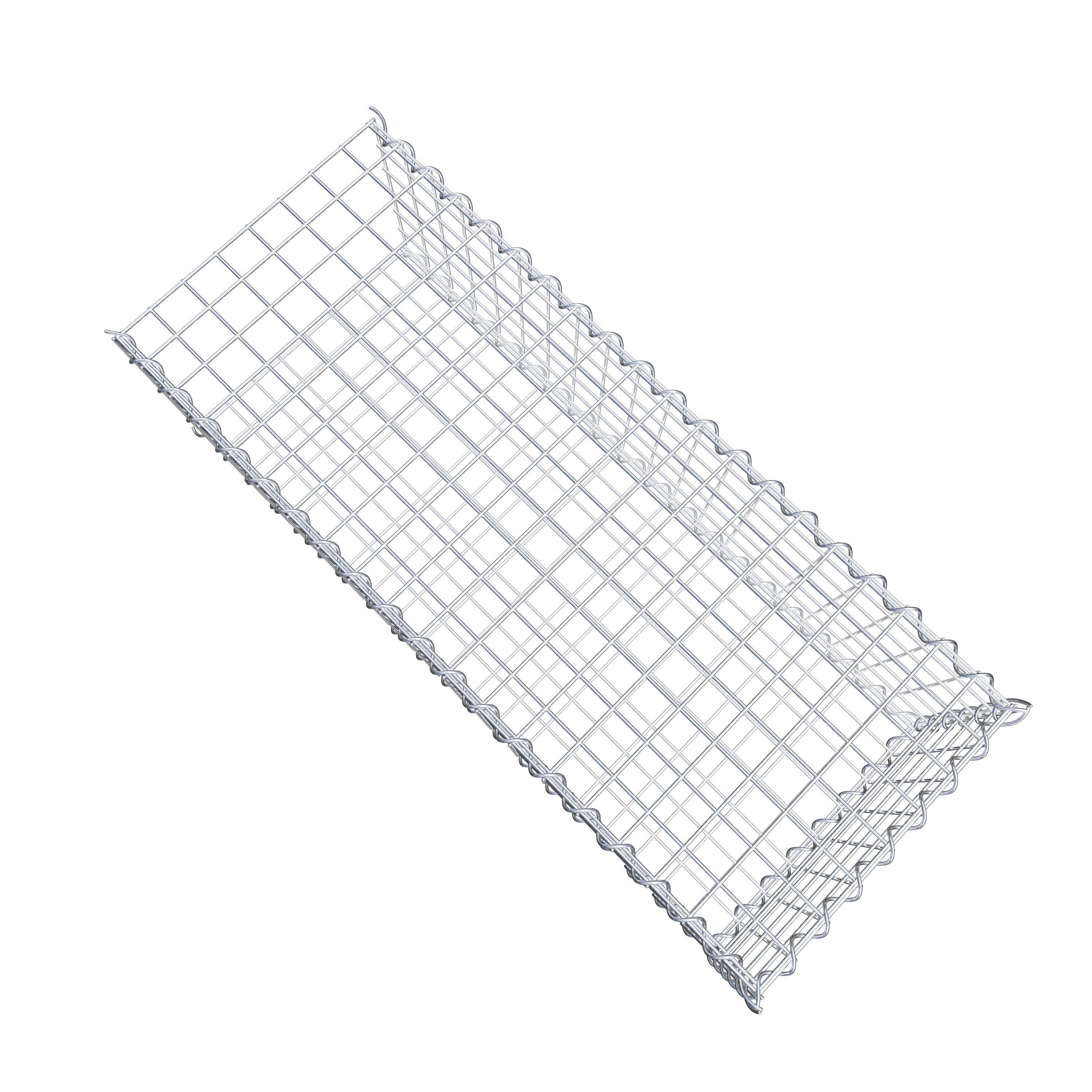 Gabion rapporté type 2 100 cm x 30 cm x 40 cm (L x H x P), mailles 5 cm x 5 cm, spirale