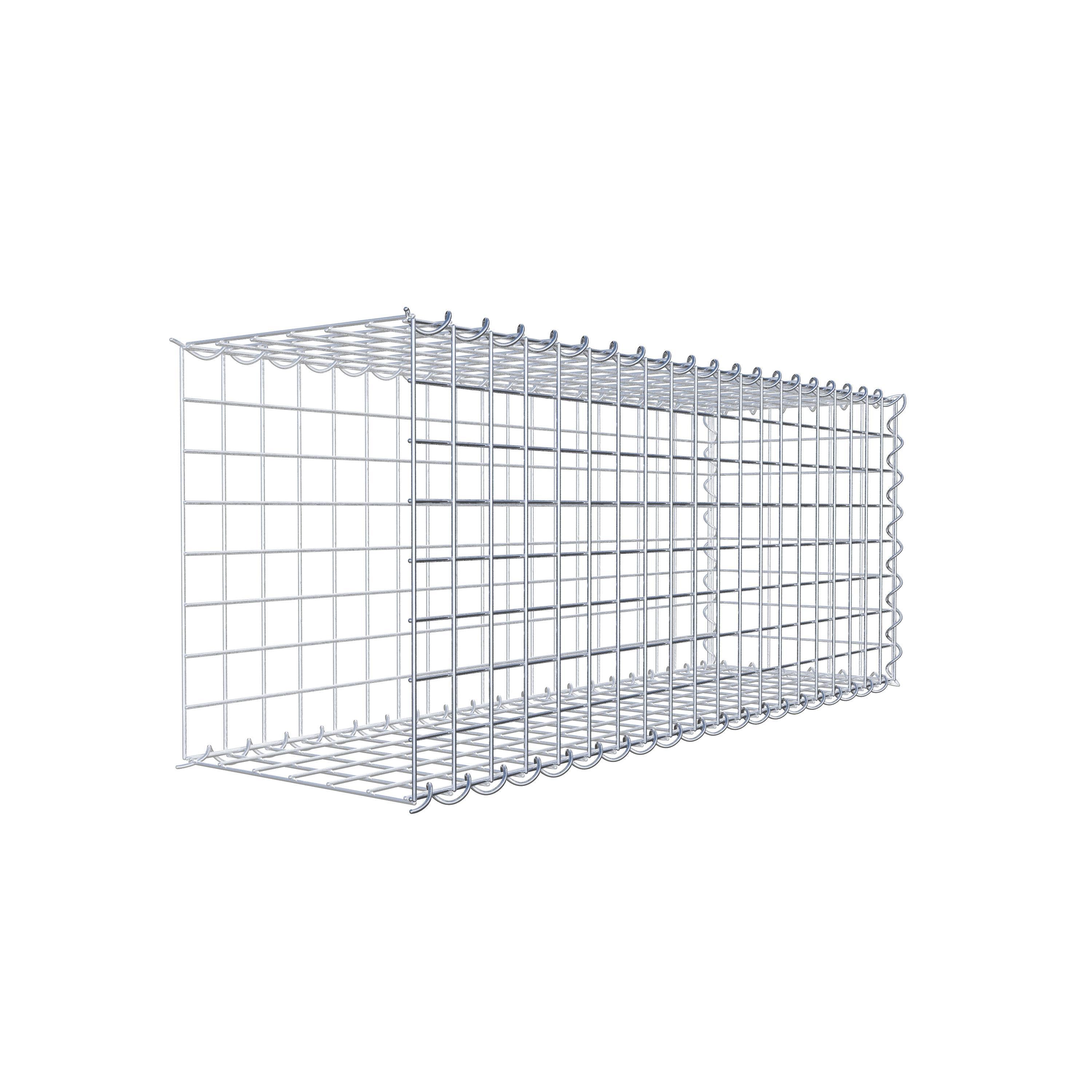 Gabion rapporté type 2 100 cm x 40 cm x 30 cm (L x H x P), mailles 5 cm x 5 cm, spirale