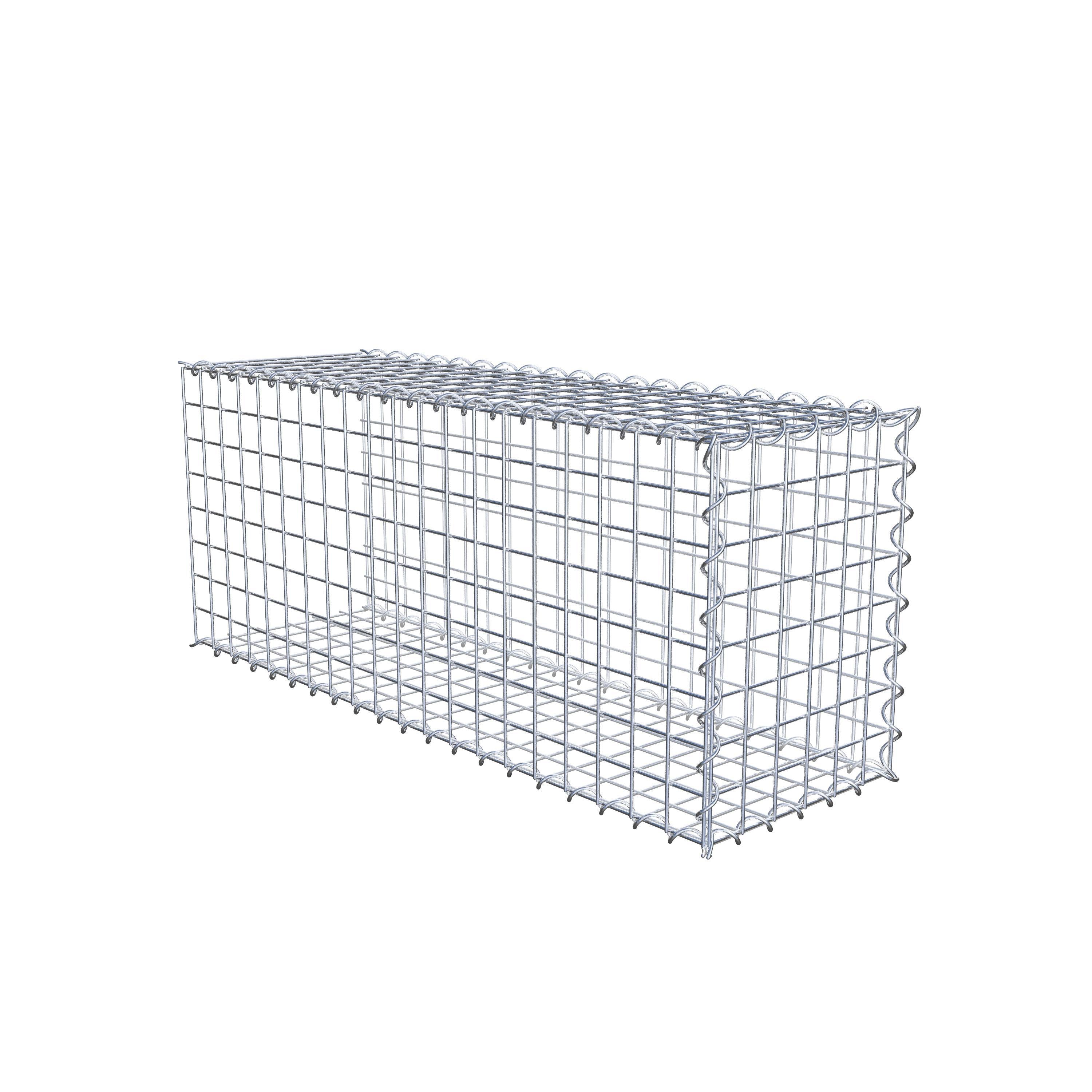 Gabion rapporté type 2 100 cm x 40 cm x 30 cm (L x H x P), mailles 5 cm x 5 cm, spirale