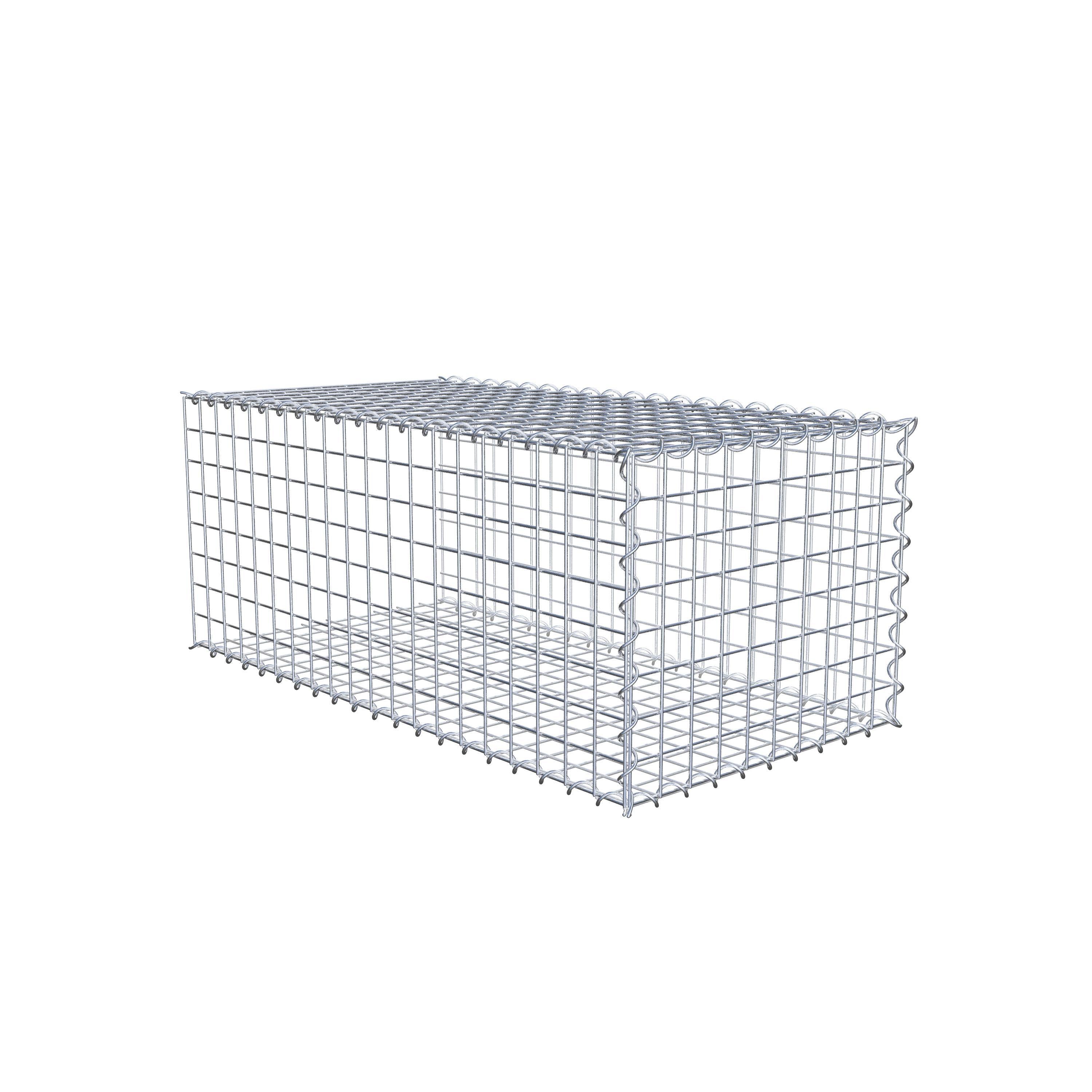 Extra gabion typ 2 100 cm x 40 cm x 50 cm (L x H x D), maskstorlek 5 cm x 5 cm, spiral