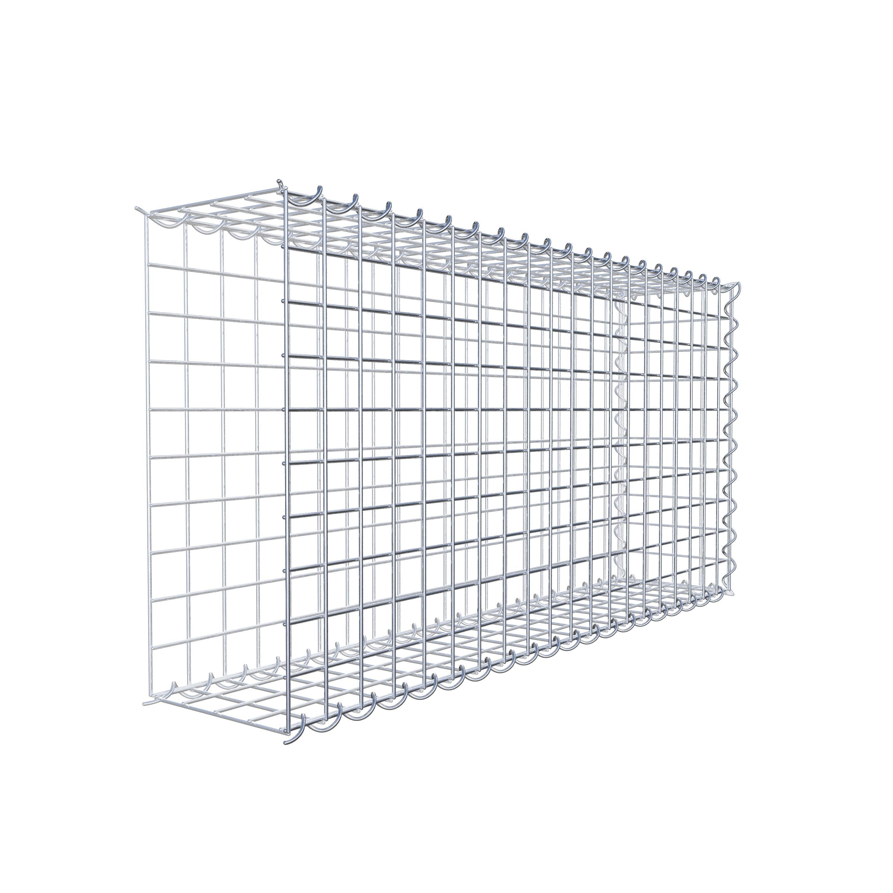 Gabion rapporté type 2 100 cm x 50 cm x 20 cm (L x H x P), mailles 5 cm x 5 cm, spirale