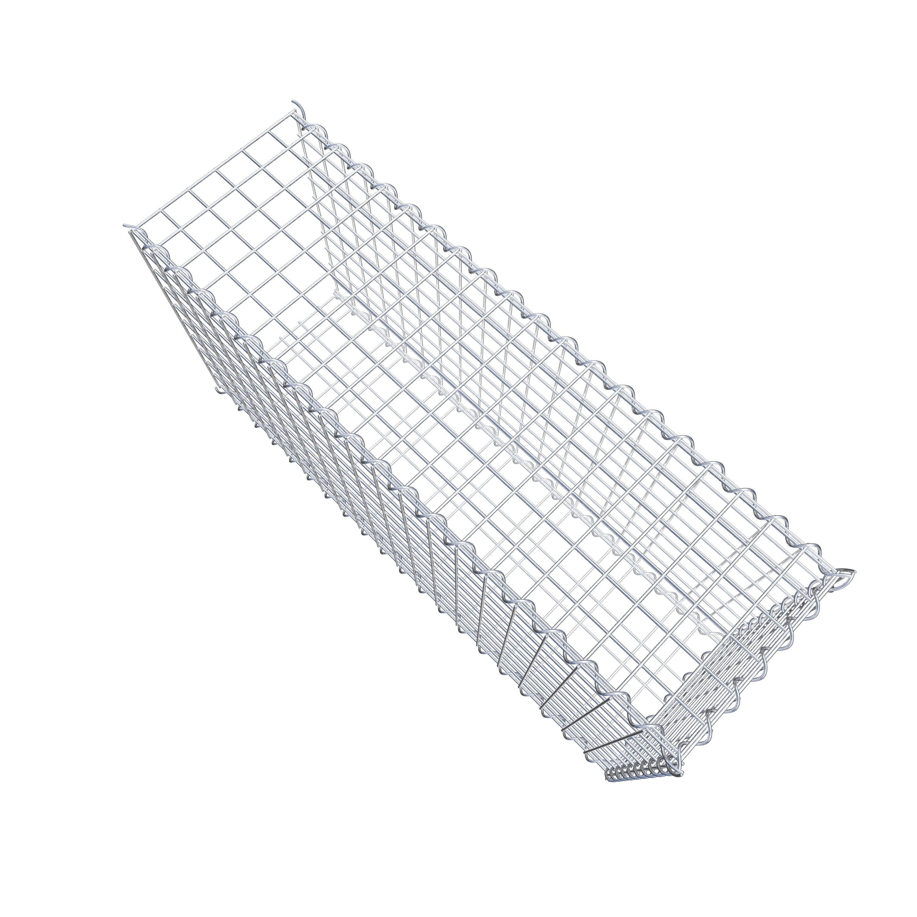 Gabion rapporté type 2 100 cm x 50 cm x 30 cm (L x H x P), mailles 5 cm x 5 cm, spirale