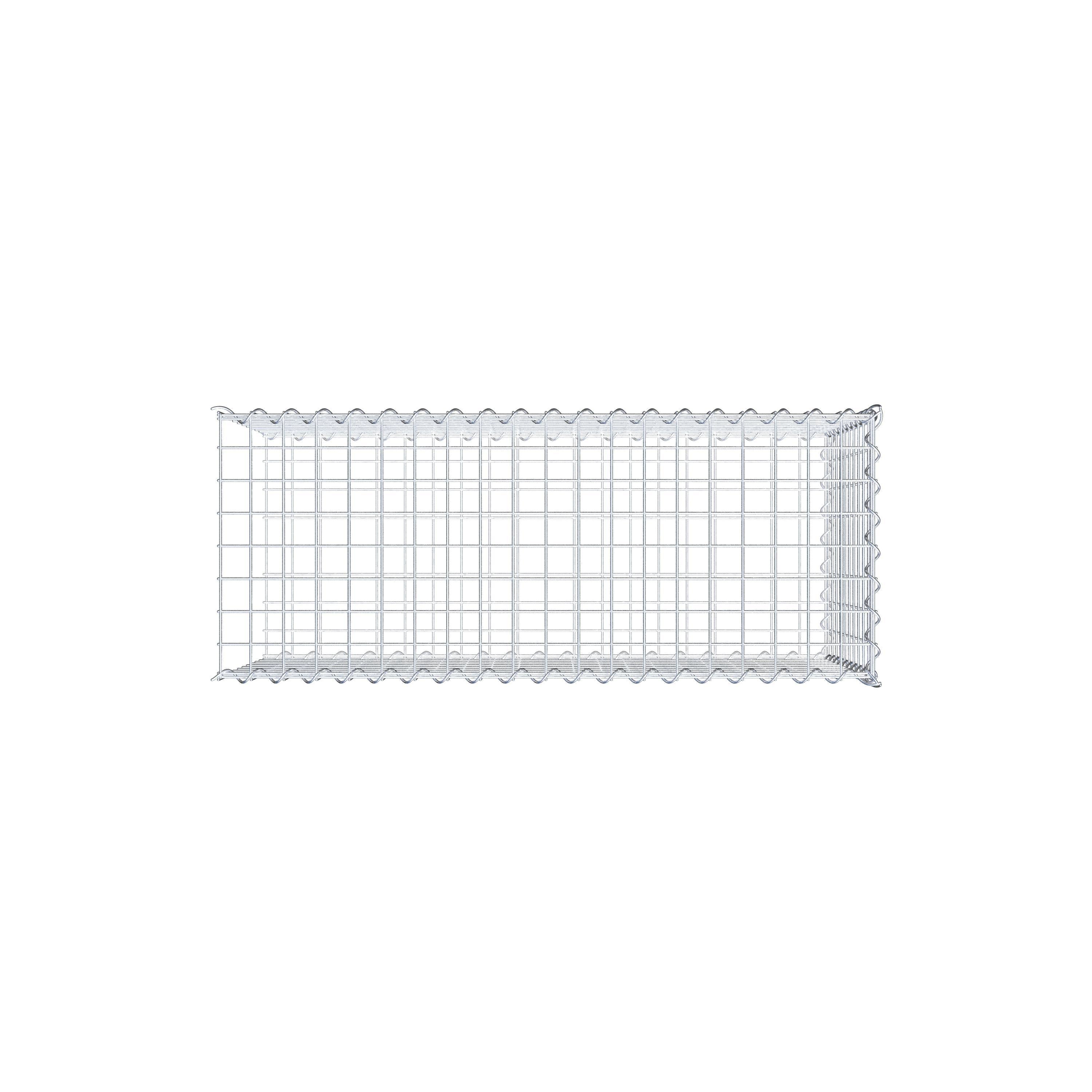 Extra gabion typ 2 100 cm x 50 cm x 40 cm (L x H x D), maskstorlek 5 cm x 5 cm, spiral