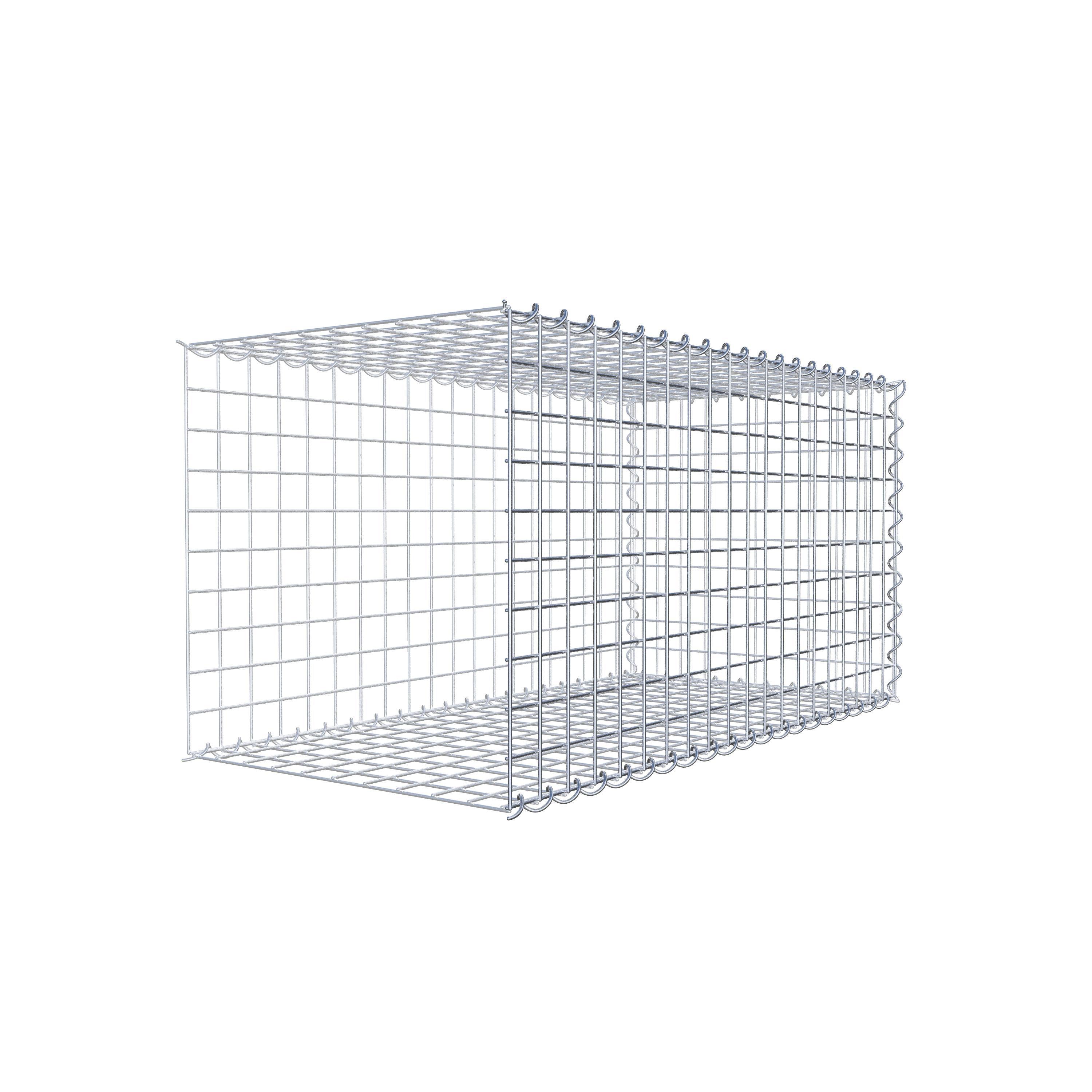 Add-on schanskorf type 2 100 cm x 50 cm x 50 cm (L x H x D), maaswijdte 5 cm x 5 cm, spiraalvormig