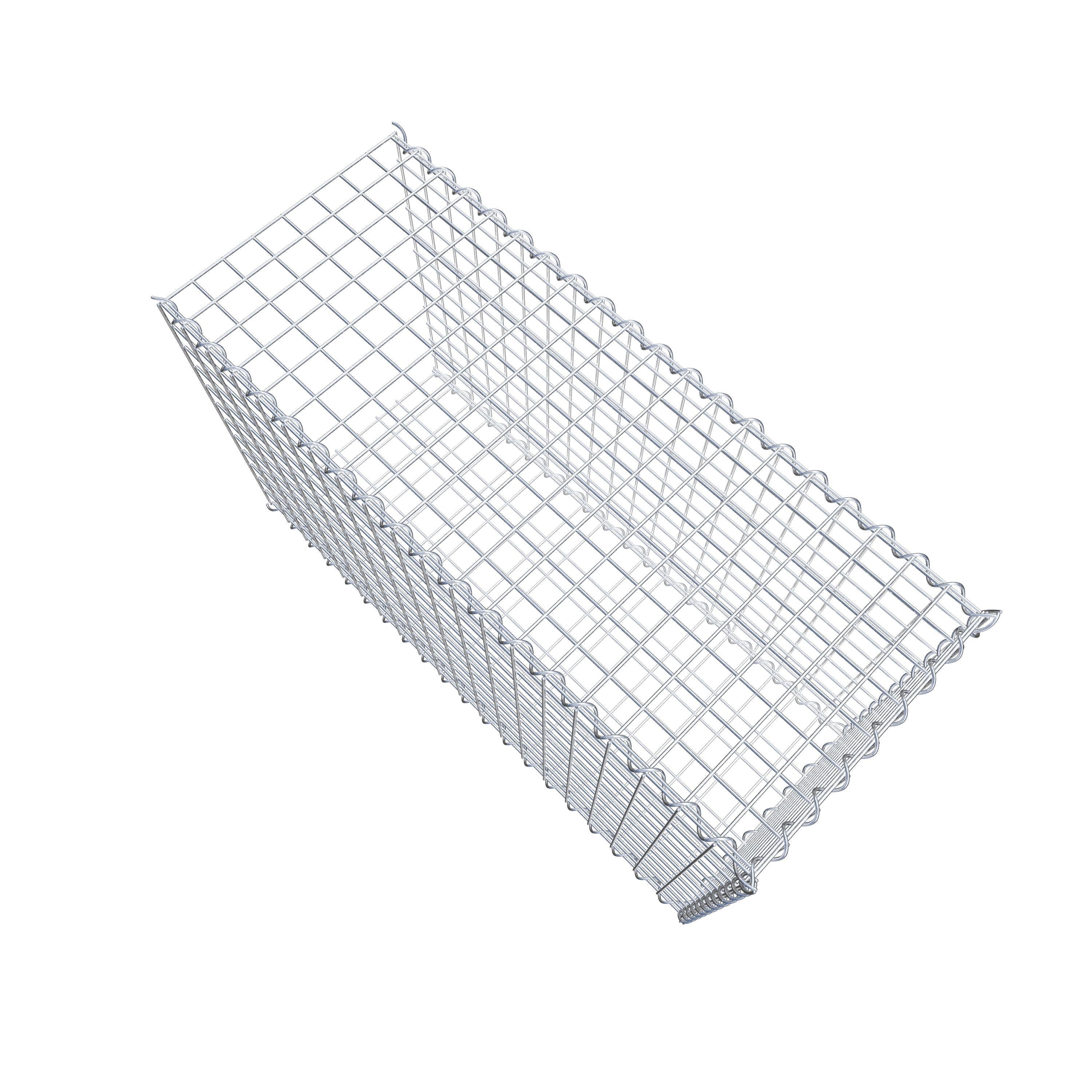 Extra gabion typ 2 100 cm x 60 cm x 40 cm (L x H x D), maskstorlek 5 cm x 5 cm, spiral