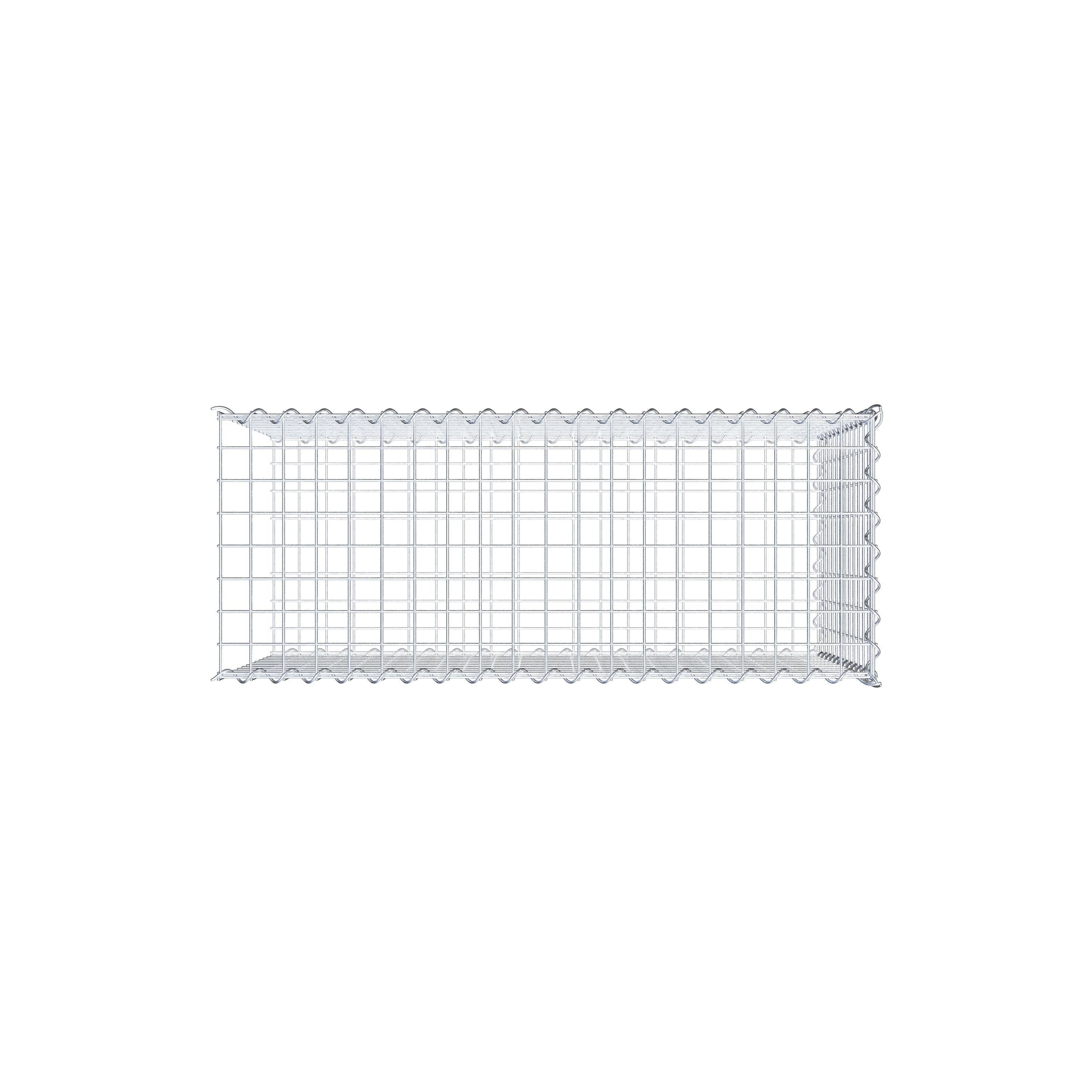 Extra gabion typ 2 100 cm x 60 cm x 40 cm (L x H x D), maskstorlek 5 cm x 5 cm, spiral