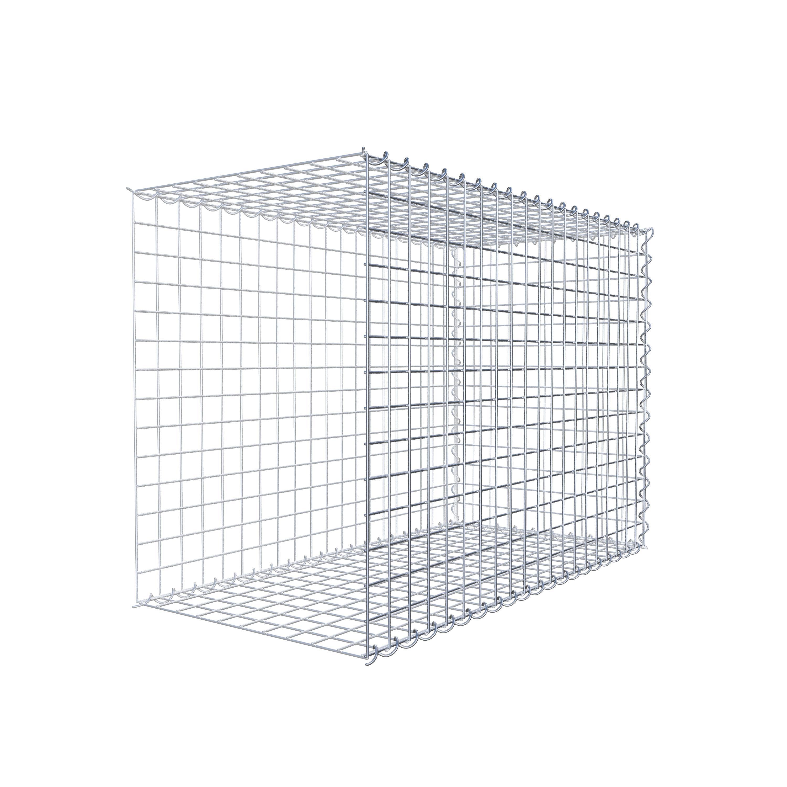 Add-on schanskorf type 2 100 cm x 70 cm x 50 cm (L x H x D), maaswijdte 5 cm x 5 cm, spiraalvormig