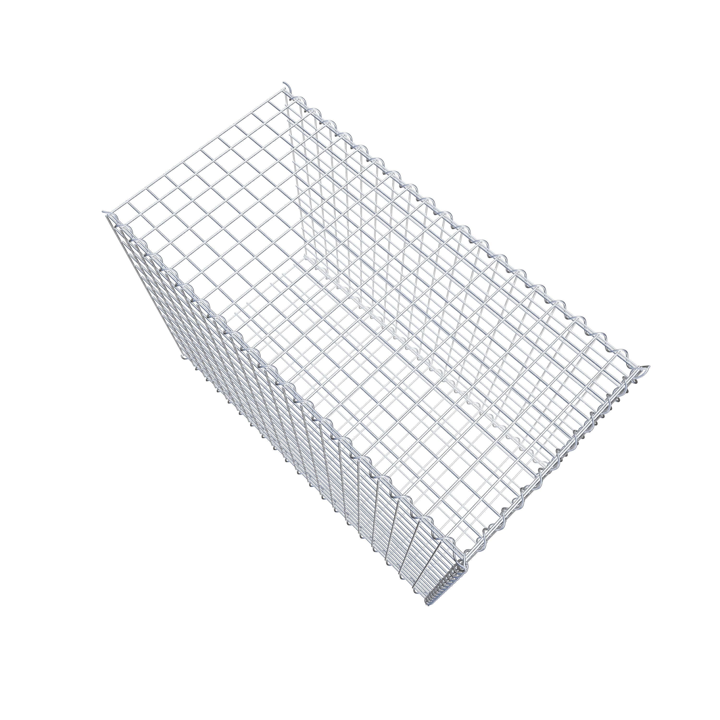 Add-on schanskorf type 2 100 cm x 70 cm x 50 cm (L x H x D), maaswijdte 5 cm x 5 cm, spiraalvormig