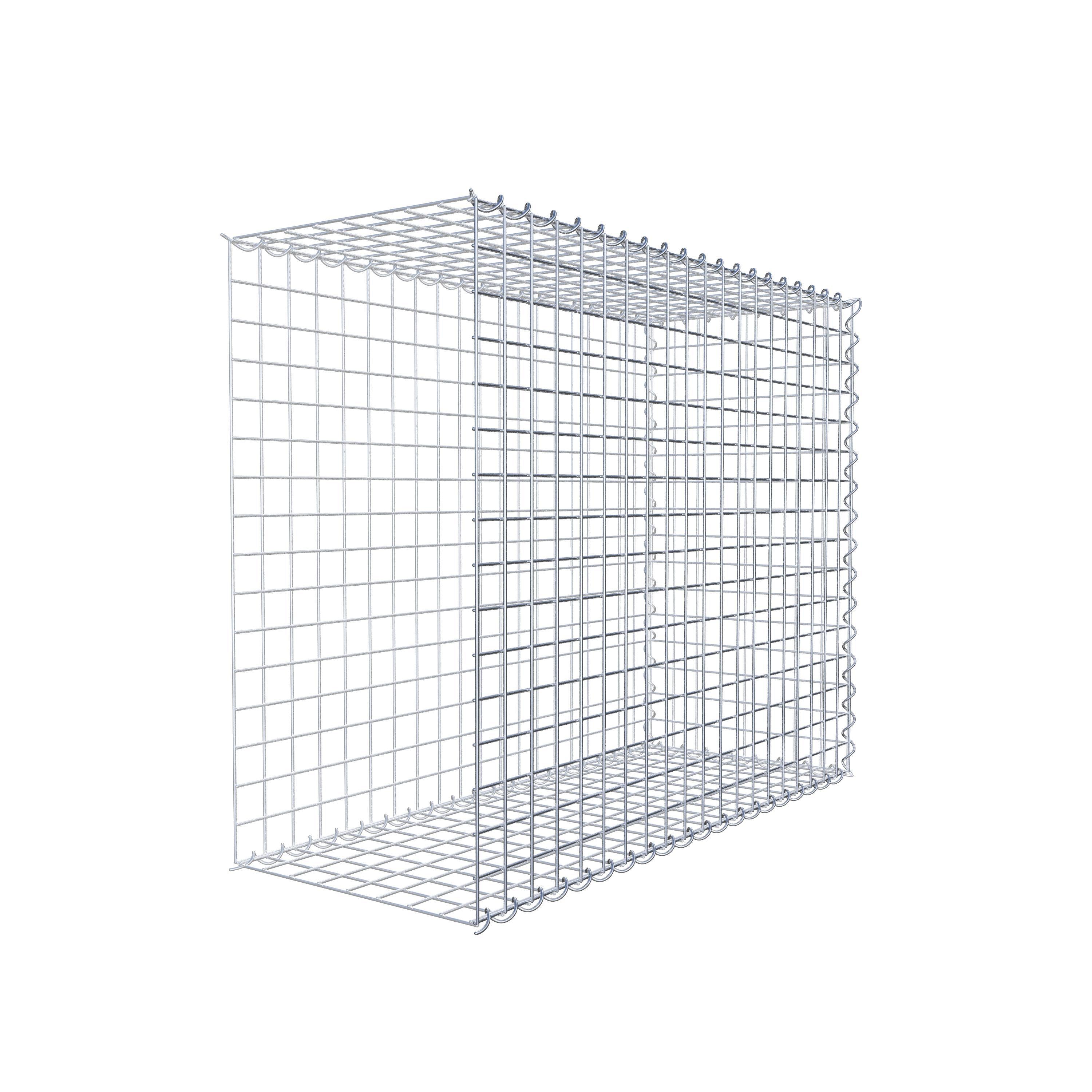 Add-on schanskorf type 2 100 cm x 80 cm x 40 cm (L x H x D), maaswijdte 5 cm x 5 cm, spiraalvormig