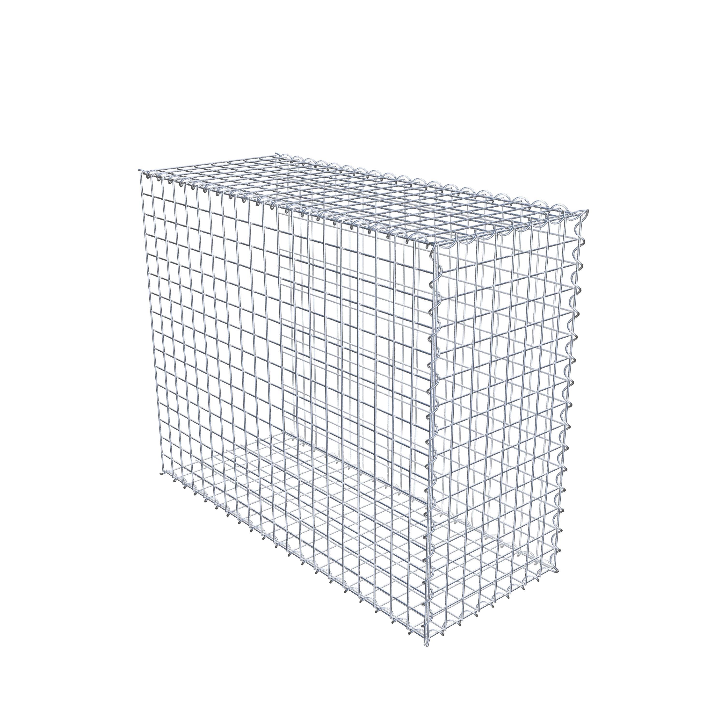 Gabion rapporté type 2 100 cm x 80 cm x 40 cm (L x H x P), mailles 5 cm x 5 cm, spirale