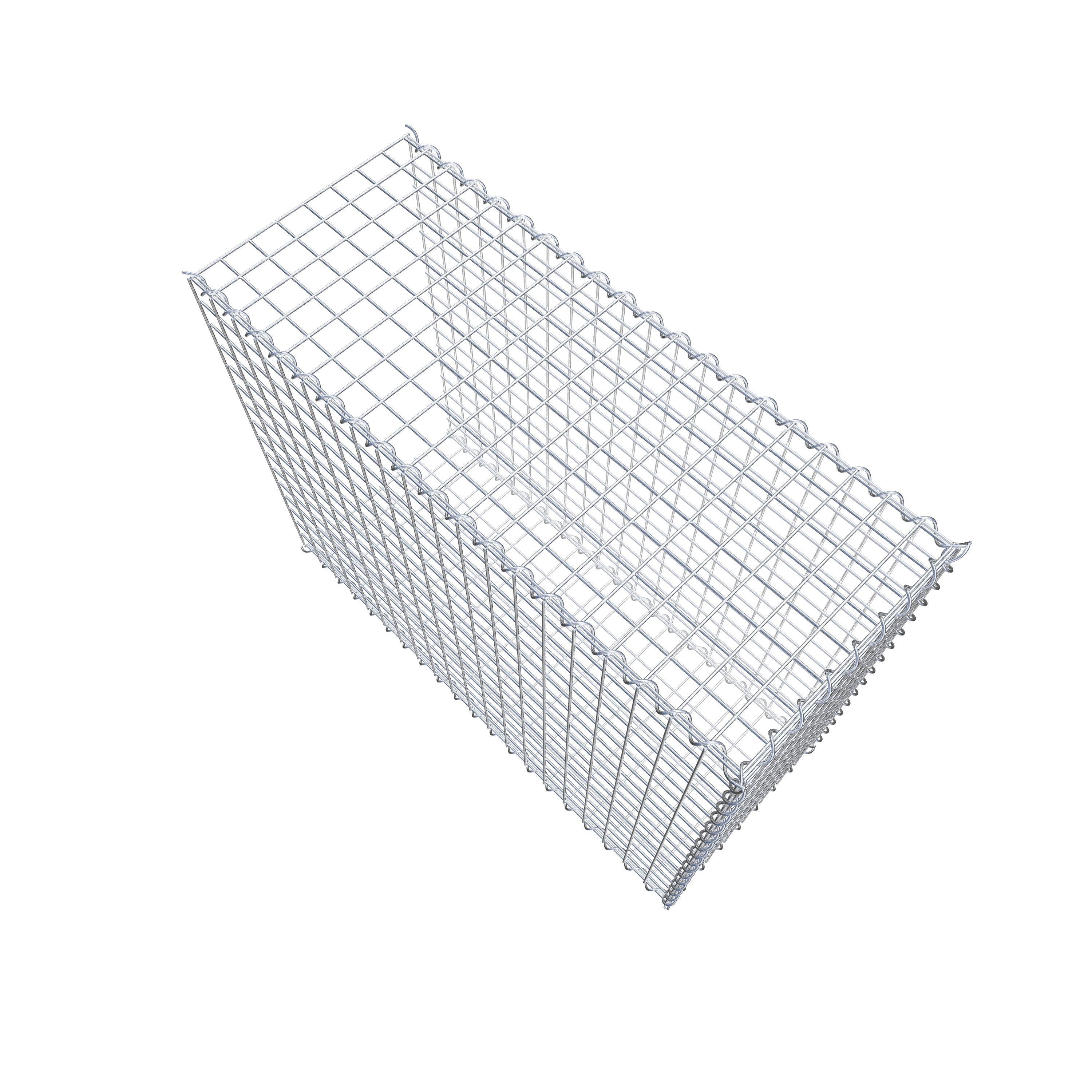 Gabion rapporté type 2 100 cm x 80 cm x 40 cm (L x H x P), mailles 5 cm x 5 cm, spirale