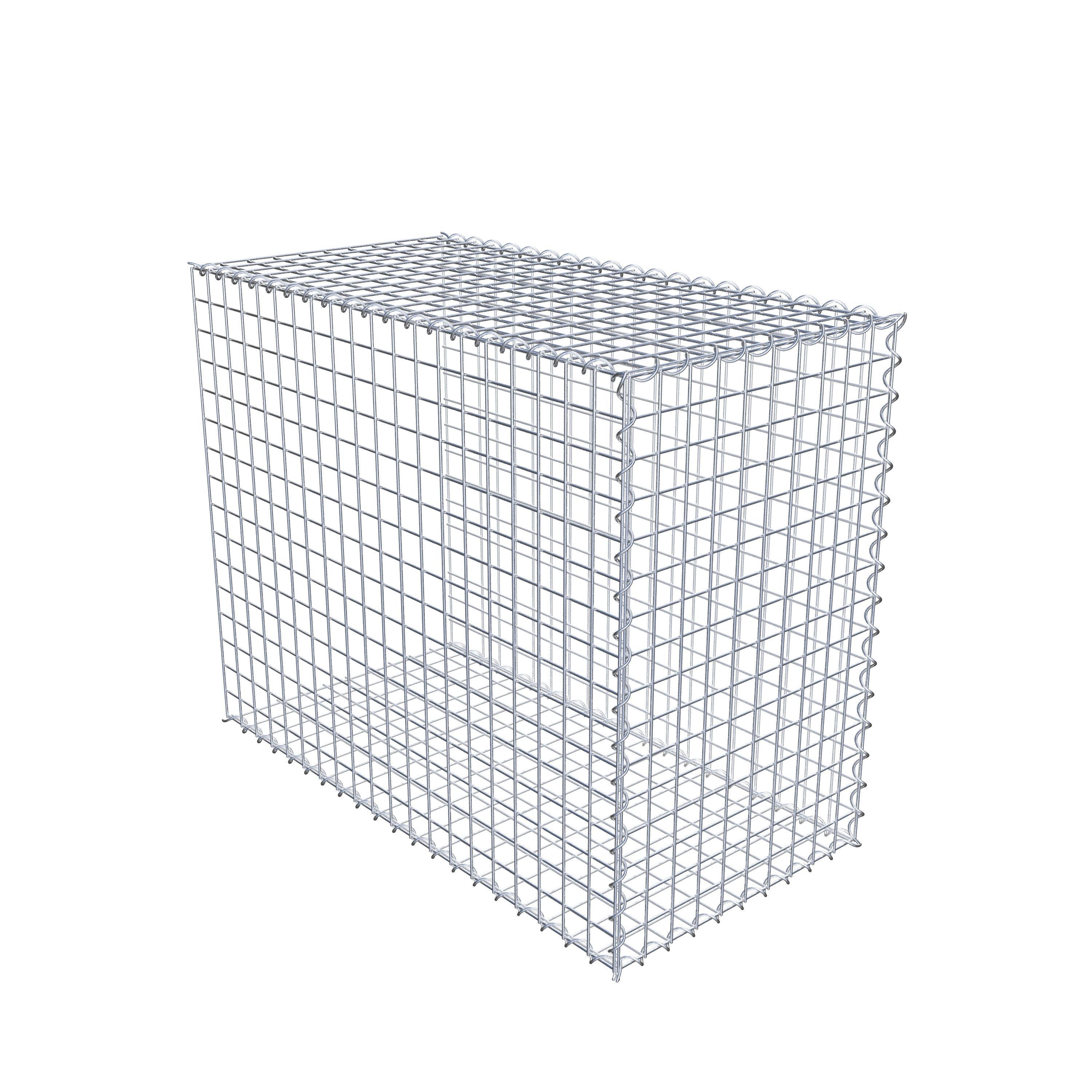 Gabion rapporté type 2 100 cm x 80 cm x 50 cm (L x H x P), mailles 5 cm x 5 cm, spirale