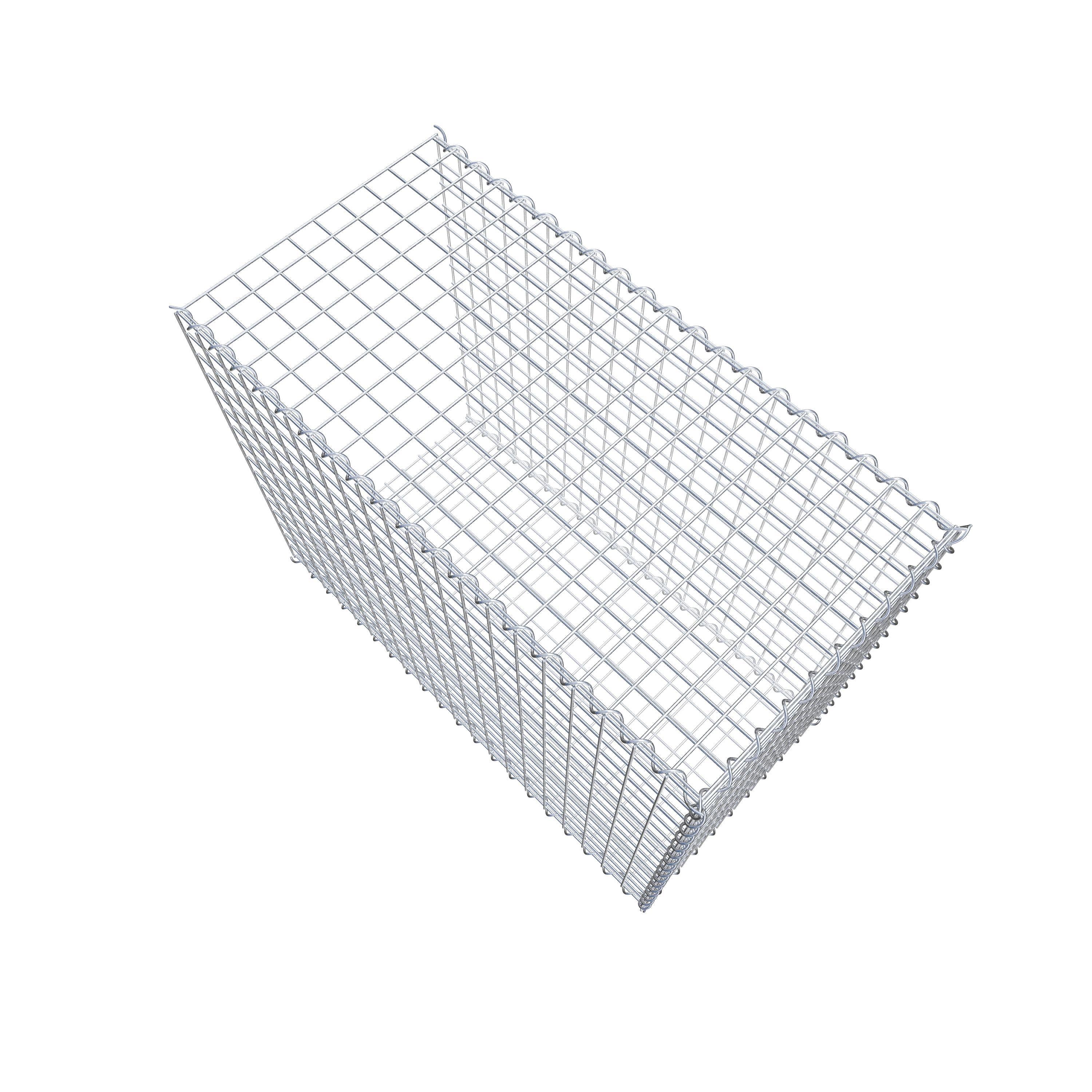 Extra gabion typ 2 100 cm x 80 cm x 50 cm (L x H x D), maskstorlek 5 cm x 5 cm, spiral