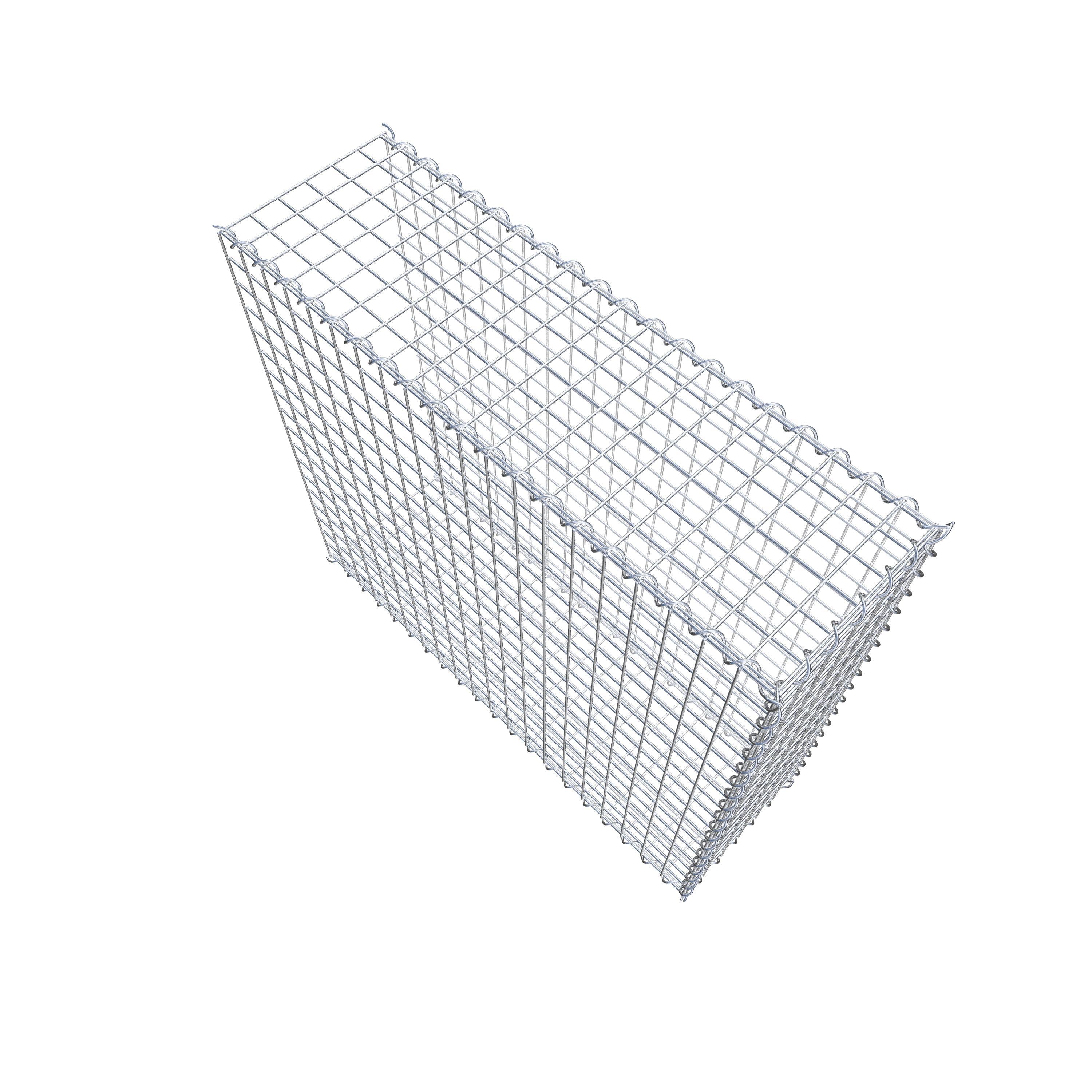 Gabion rapporté type 2 100 cm x 90 cm x 30 cm (L x H x P), mailles 5 cm x 5 cm, spirale