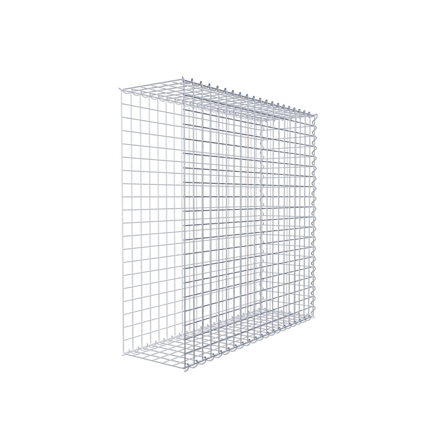 Gabbione aggiuntivo tipo 2 100 cm x 100 cm x 30 cm (L x H x P), dimensione maglia 5 cm x 5 cm, a spirale