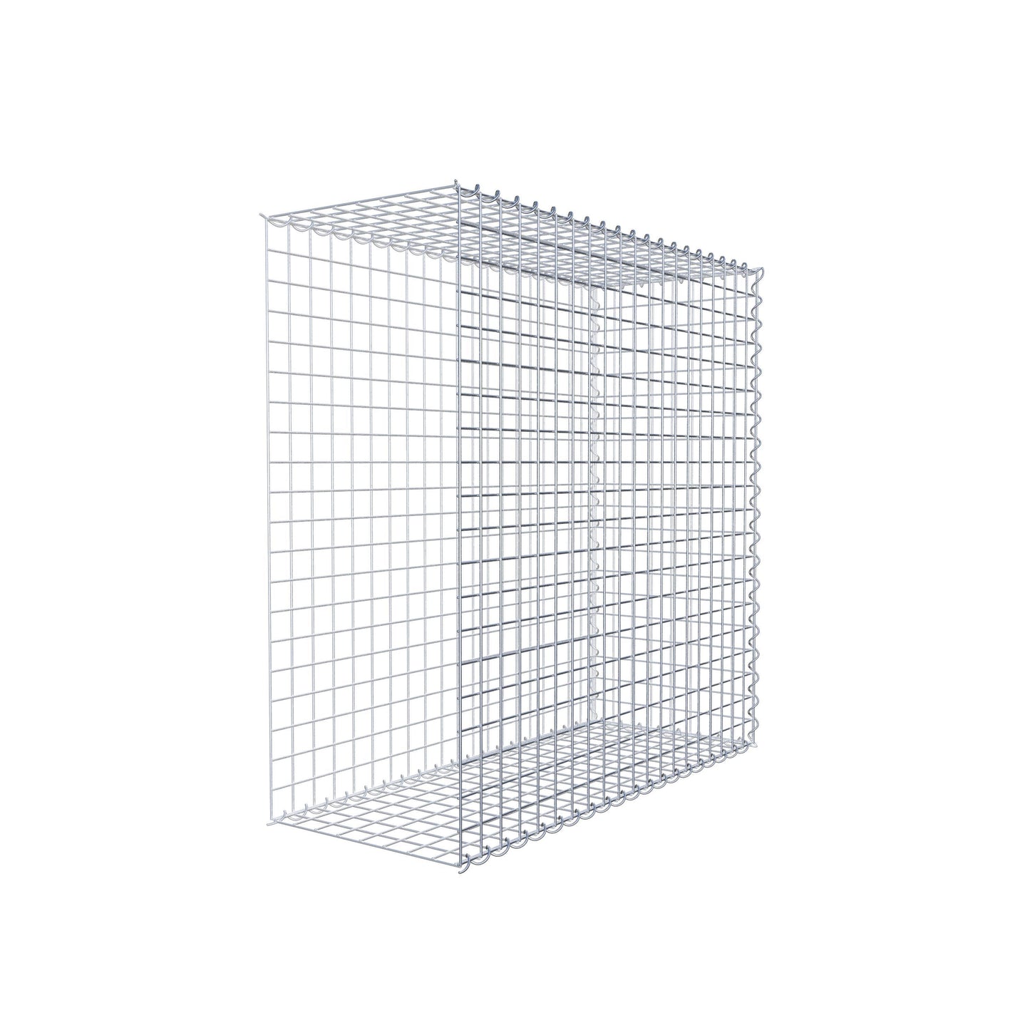 Gabbione aggiuntivo tipo 2 100 cm x 100 cm x 40 cm (L x H x P), dimensione maglia 5 cm x 5 cm, a spirale