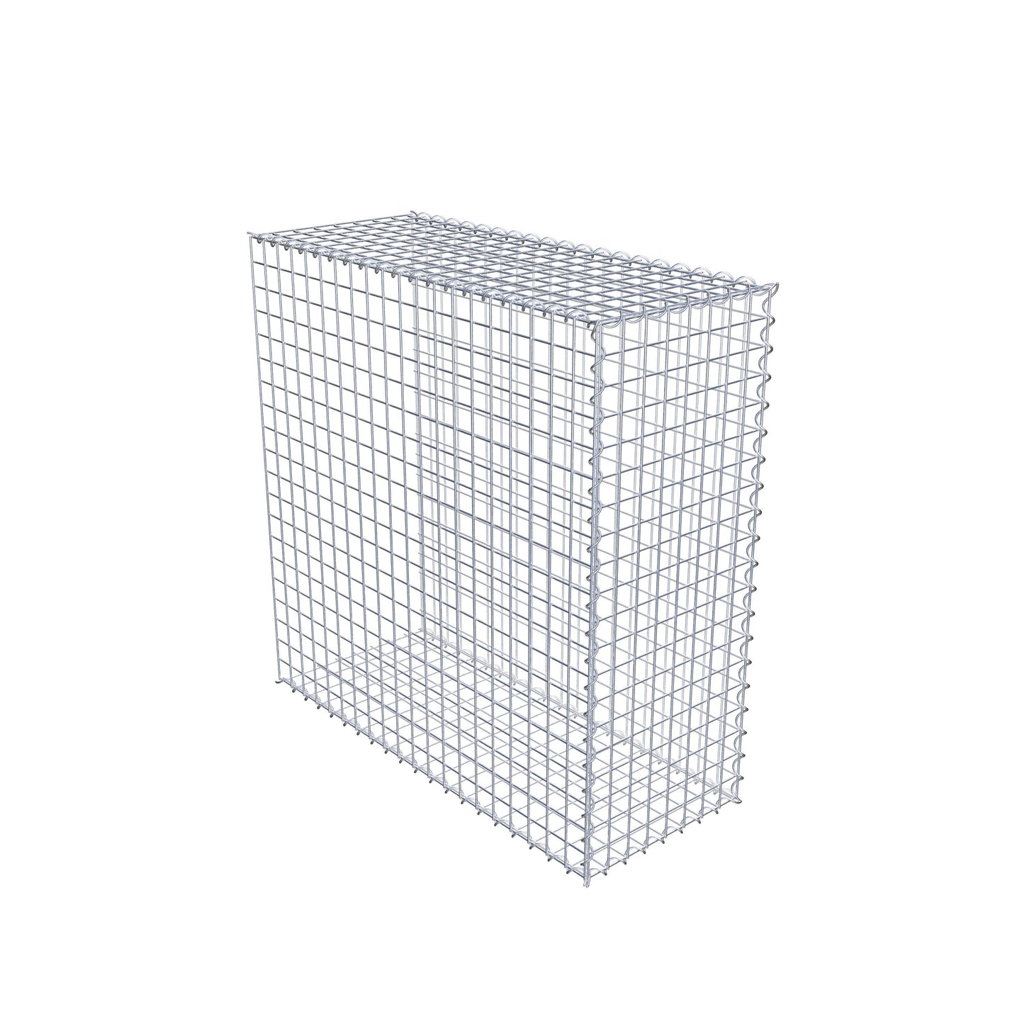 Gabbione aggiuntivo tipo 2 100 cm x 100 cm x 40 cm (L x H x P), dimensione maglia 5 cm x 5 cm, a spirale