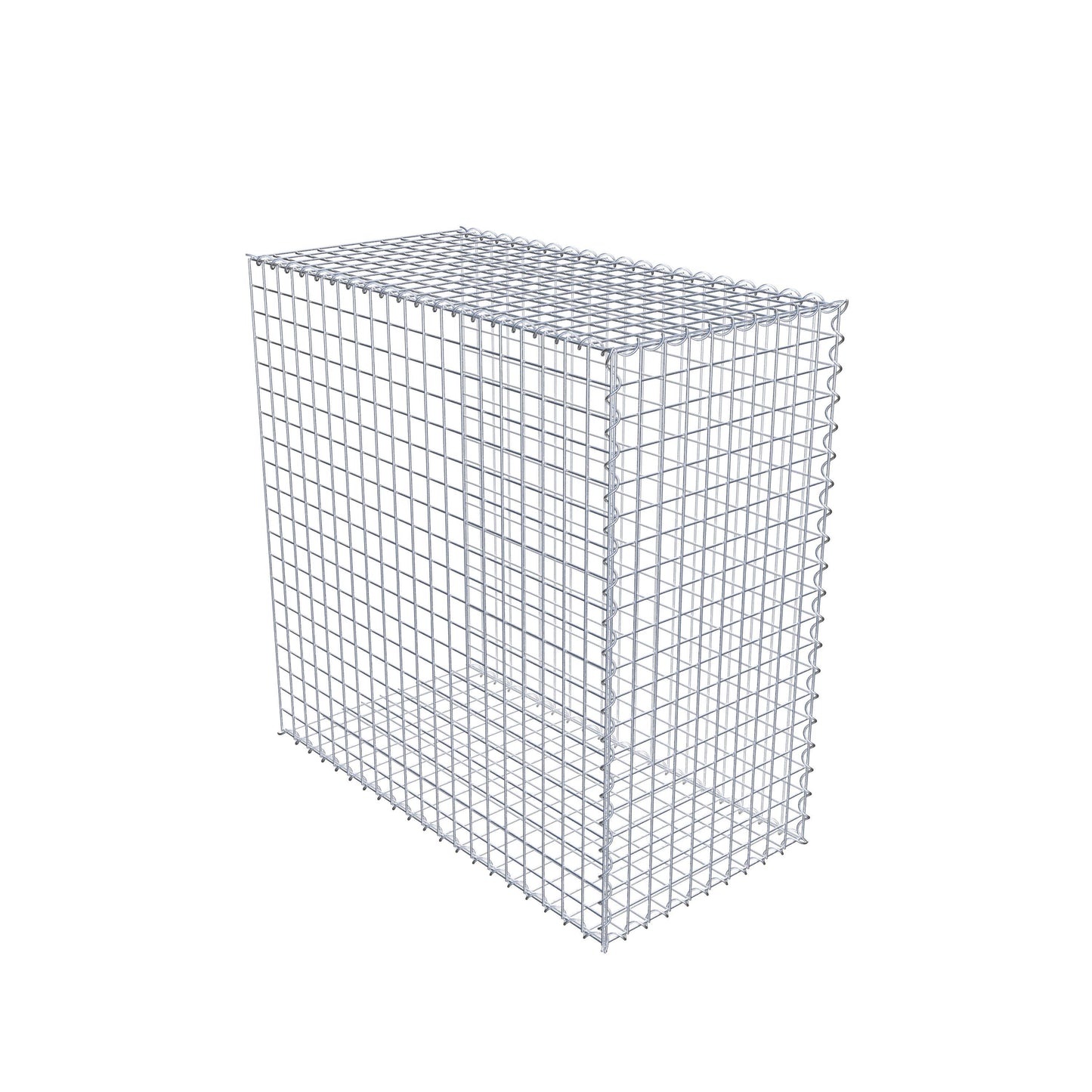 Gabião tipo 2 100 cm x 100 cm x 50 cm (C x A x P), malhagem 5 cm x 5 cm, espiral