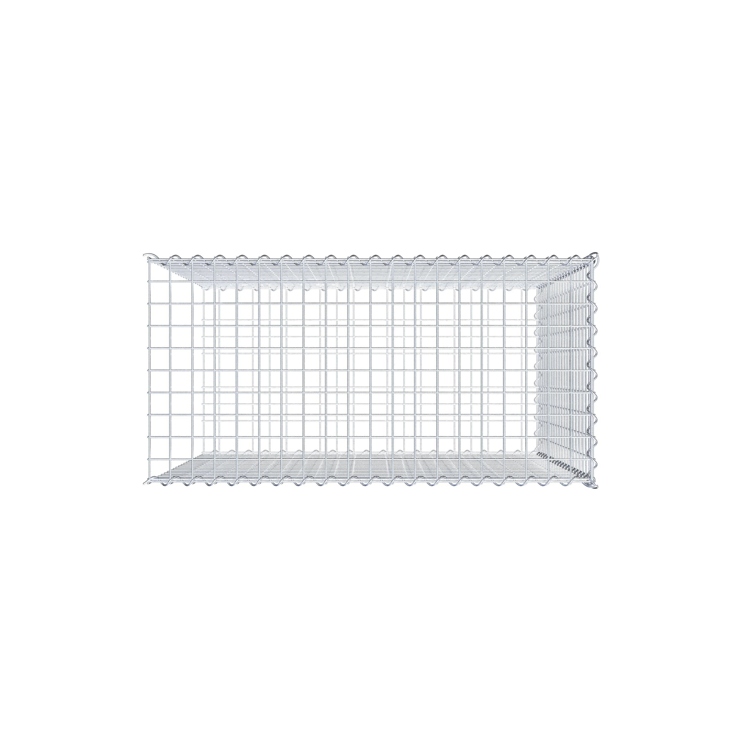 Extra gabion typ 2 100 cm x 100 cm x 50 cm (L x H x D), maskstorlek 5 cm x 5 cm, spiral