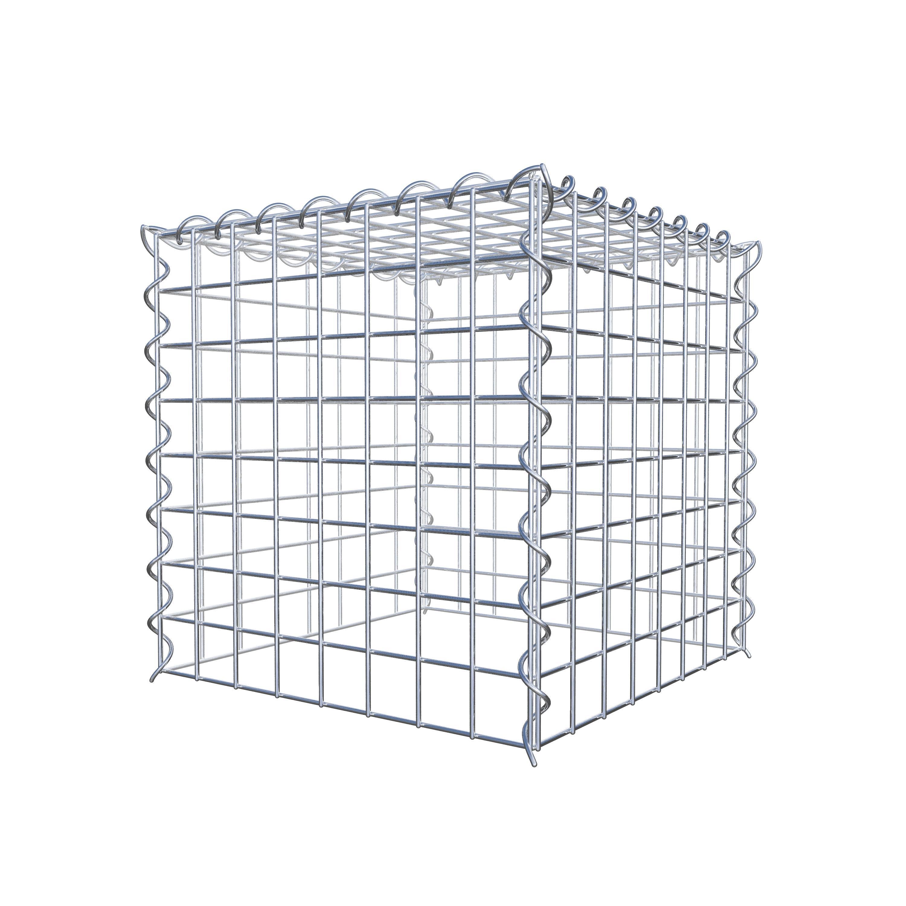 Add-on schanskorf type 3 40 cm x 40 cm x 40 cm (L x H x D), maaswijdte 5 cm x 5 cm, spiraalvormig