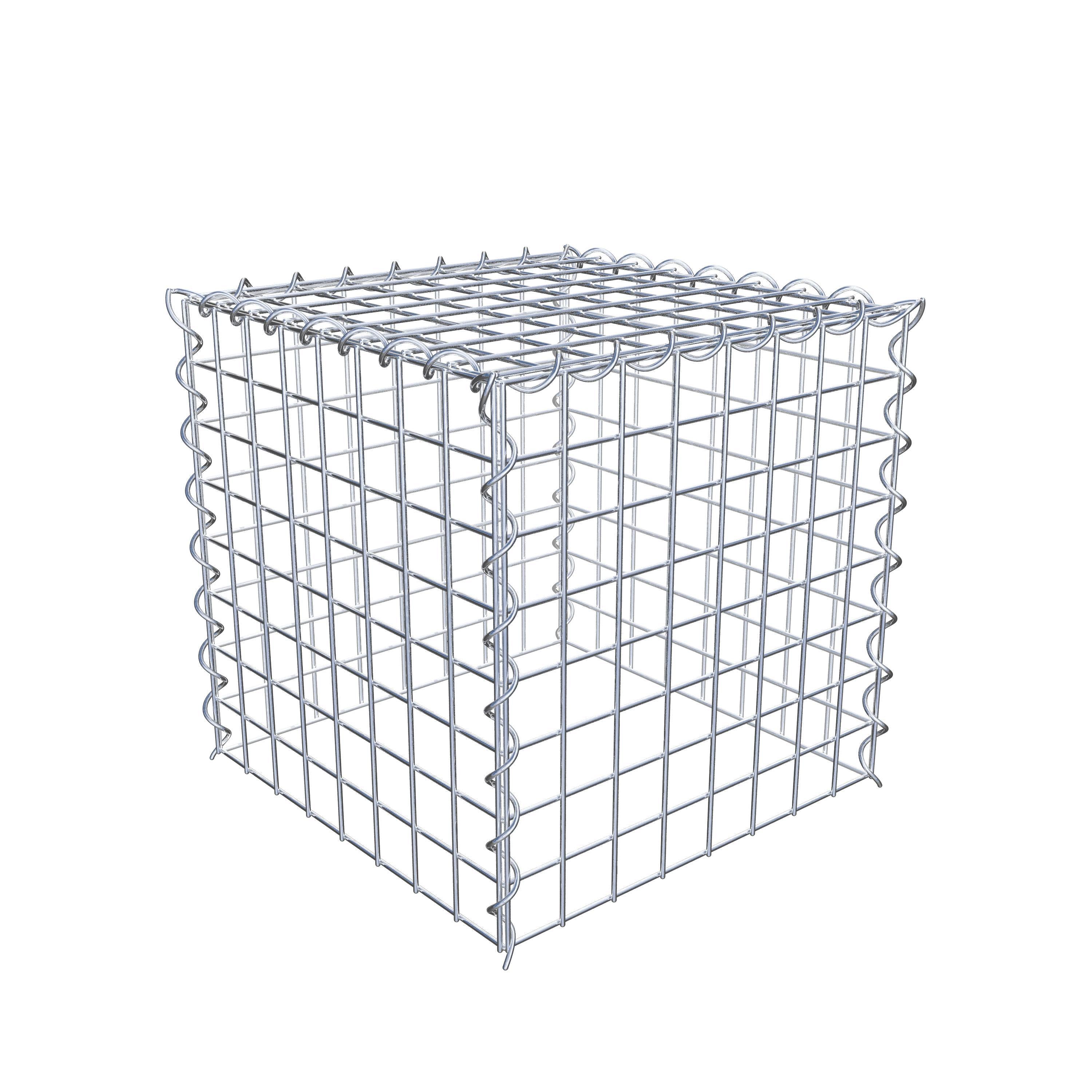 Gabion rapporté type 3 40 cm x 40 cm x 40 cm (L x H x P), mailles 5 cm x 5 cm, spirale