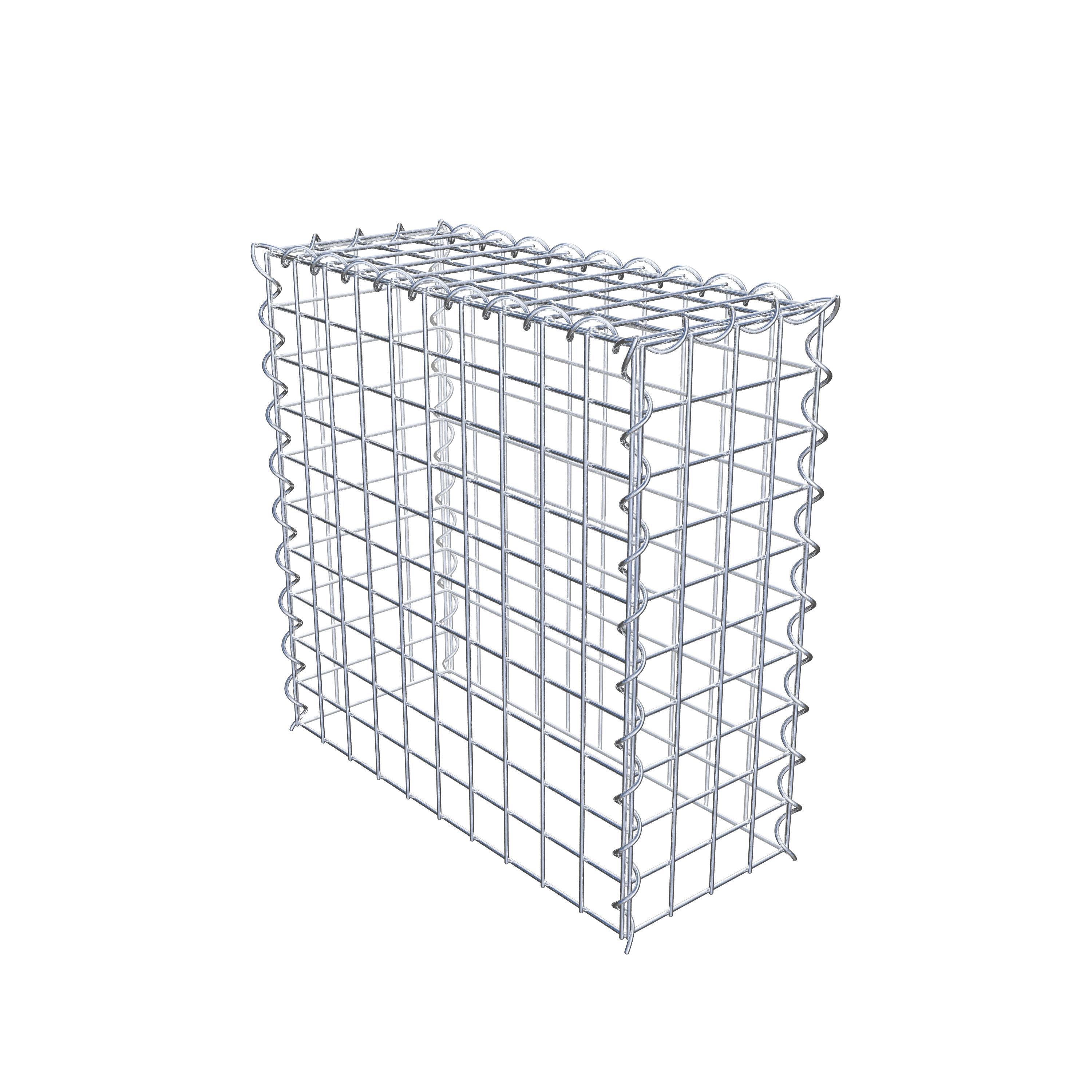 Extra gabion typ 3 50 cm x 50 cm x 20 cm (L x H x D), maskstorlek 5 cm x 5 cm, spiral