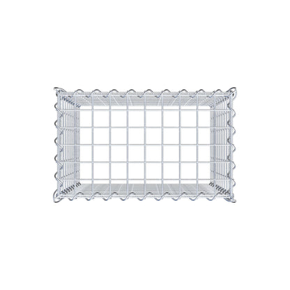 Gabião tipo 3 50 cm x 50 cm x 30 cm (C x A x P), malhagem 5 cm x 5 cm, espiral