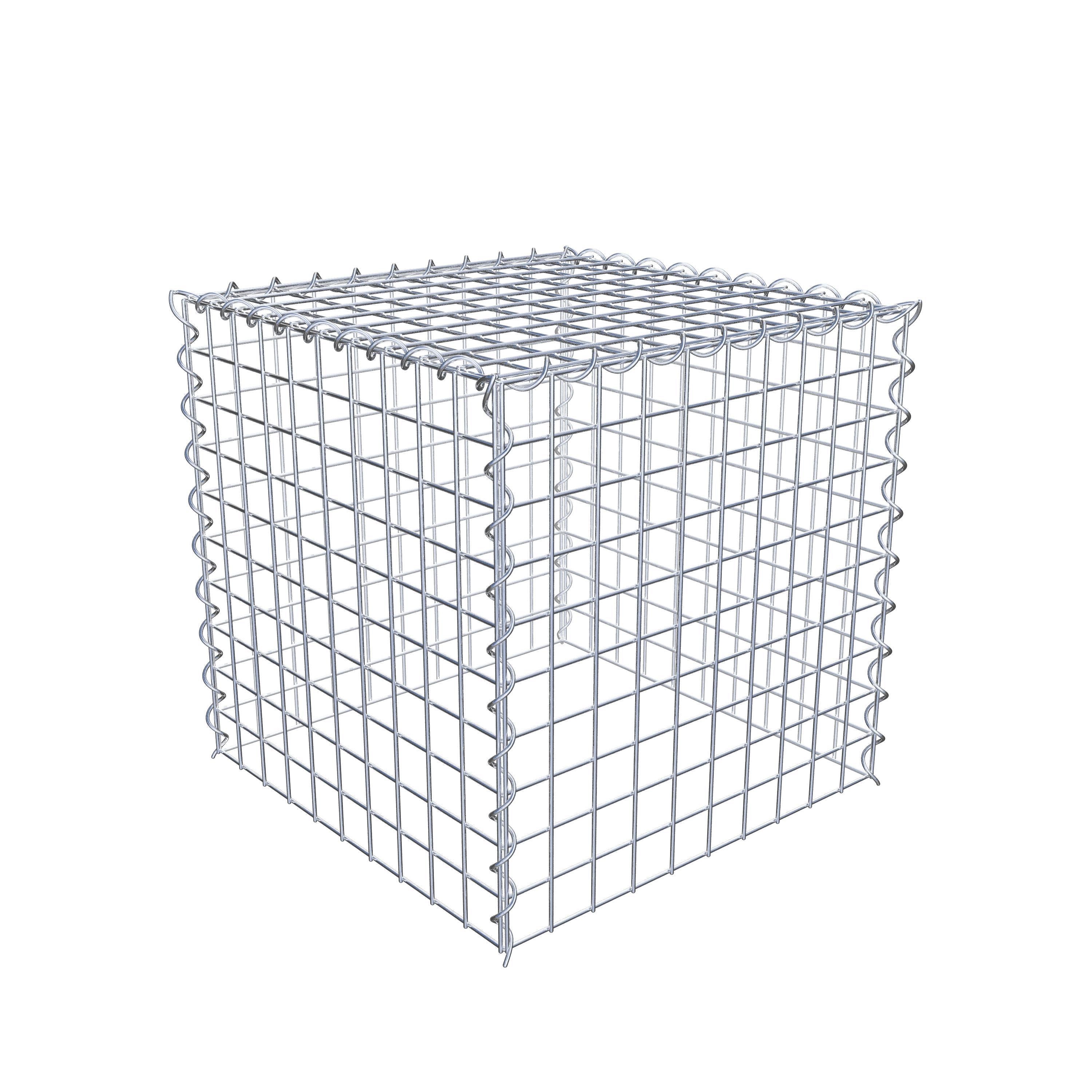 Opvokset gabion type 3 50 cm x 50 cm x 50 cm (L x H x D), maskestørrelse 5 cm x 5 cm, spiral