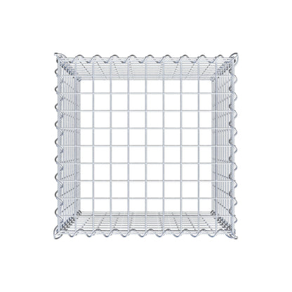 Aangegroeide schanskorf type 3 50 cm x 50 cm x 50 cm (L x H x D), maaswijdte 5 cm x 5 cm, spiraal