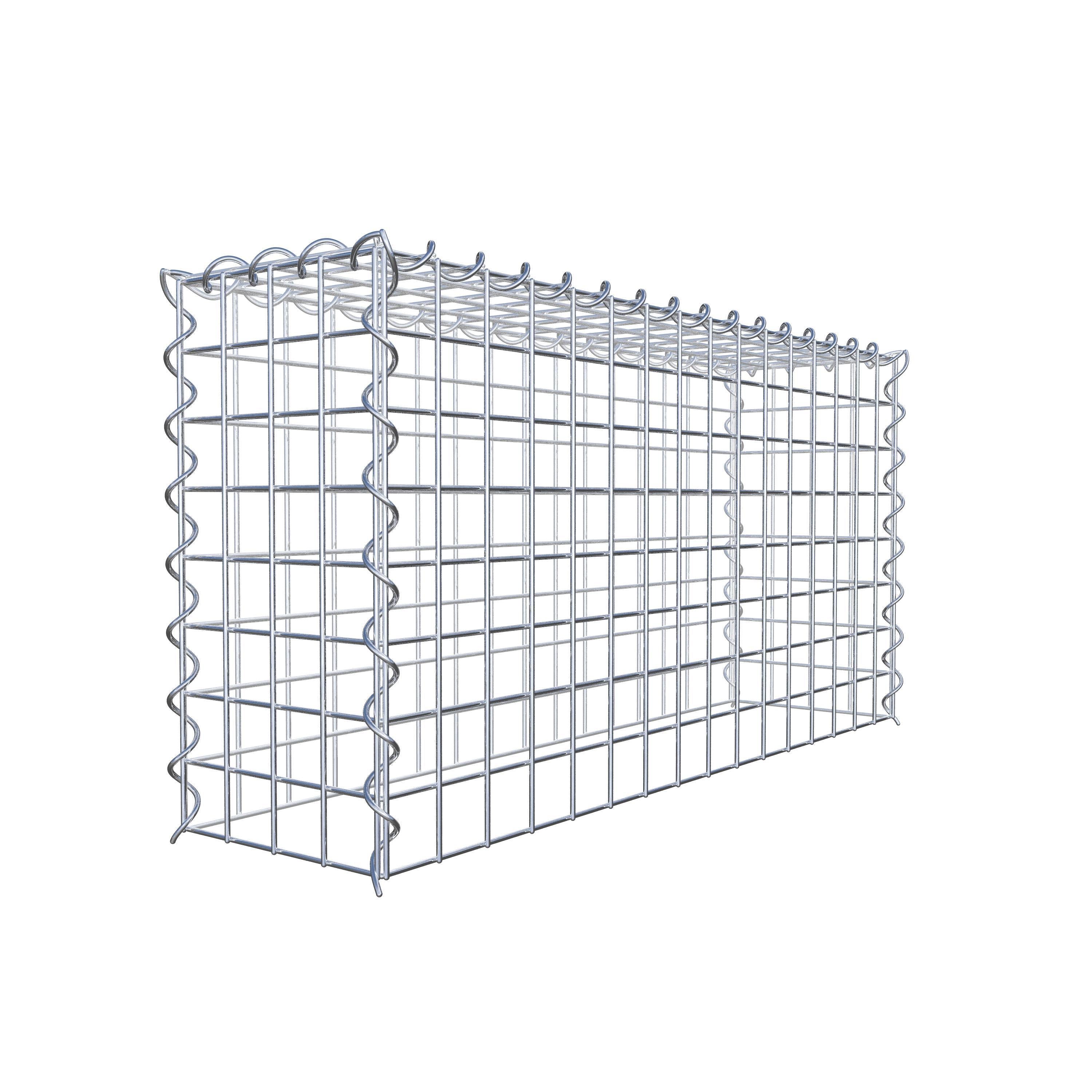 Grown-on gabion type 3 80 cm x 40 cm x 20 cm (L x H x D), mesh size 5 cm x 5 cm, spiral