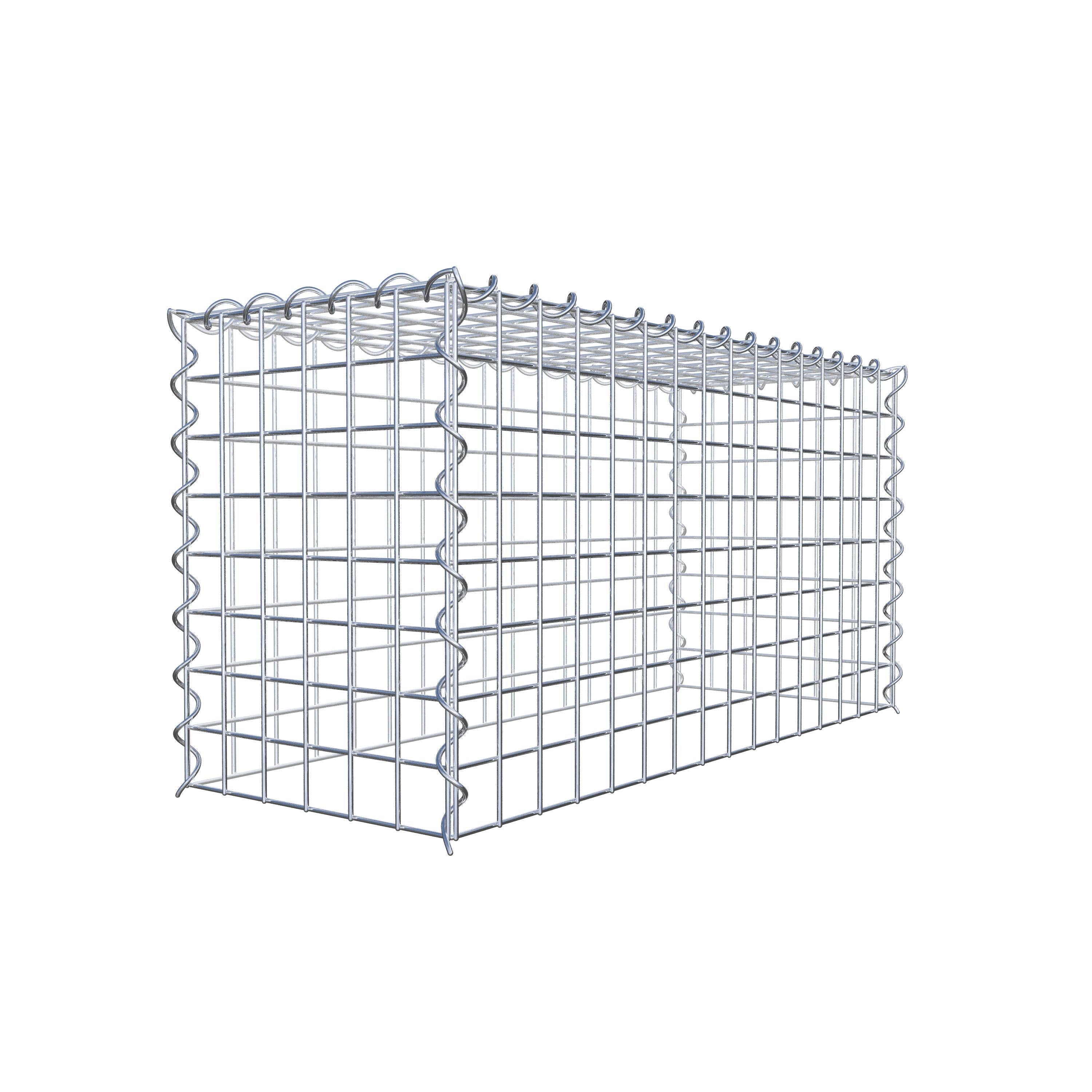 Extra gabion typ 3 80 cm x 40 cm x 30 cm (L x H x D), maskstorlek 5 cm x 5 cm, spiral