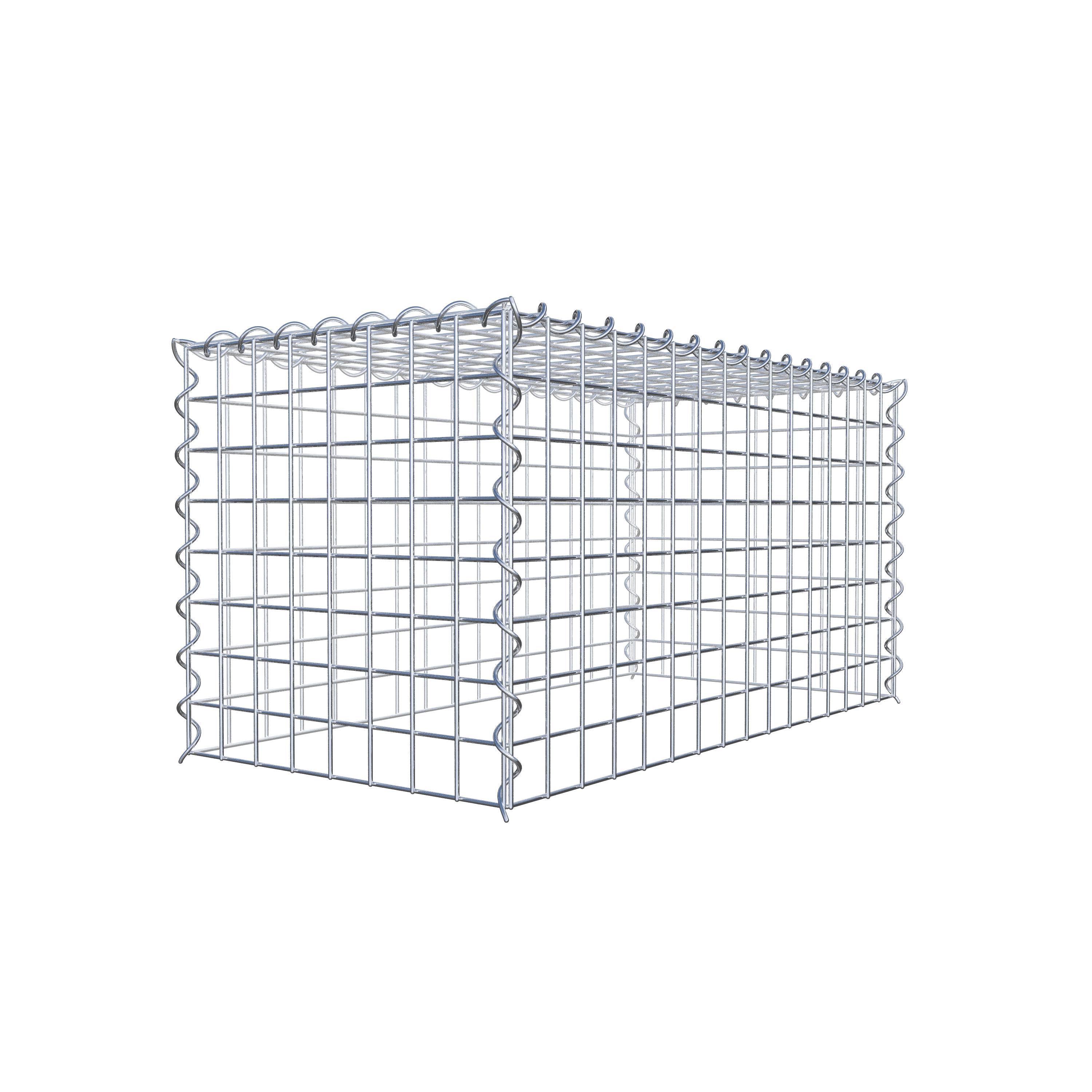 Extra gabion typ 3 80 cm x 40 cm x 40 cm (L x H x D), maskstorlek 5 cm x 5 cm, spiral